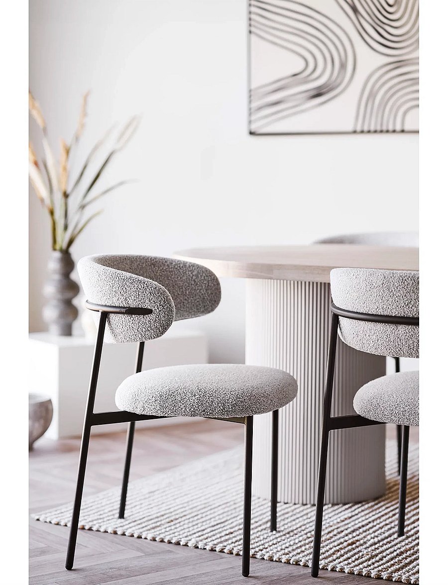 House Nordic - Silla - Dining Chair, bouclé - kėdės - sand - 0