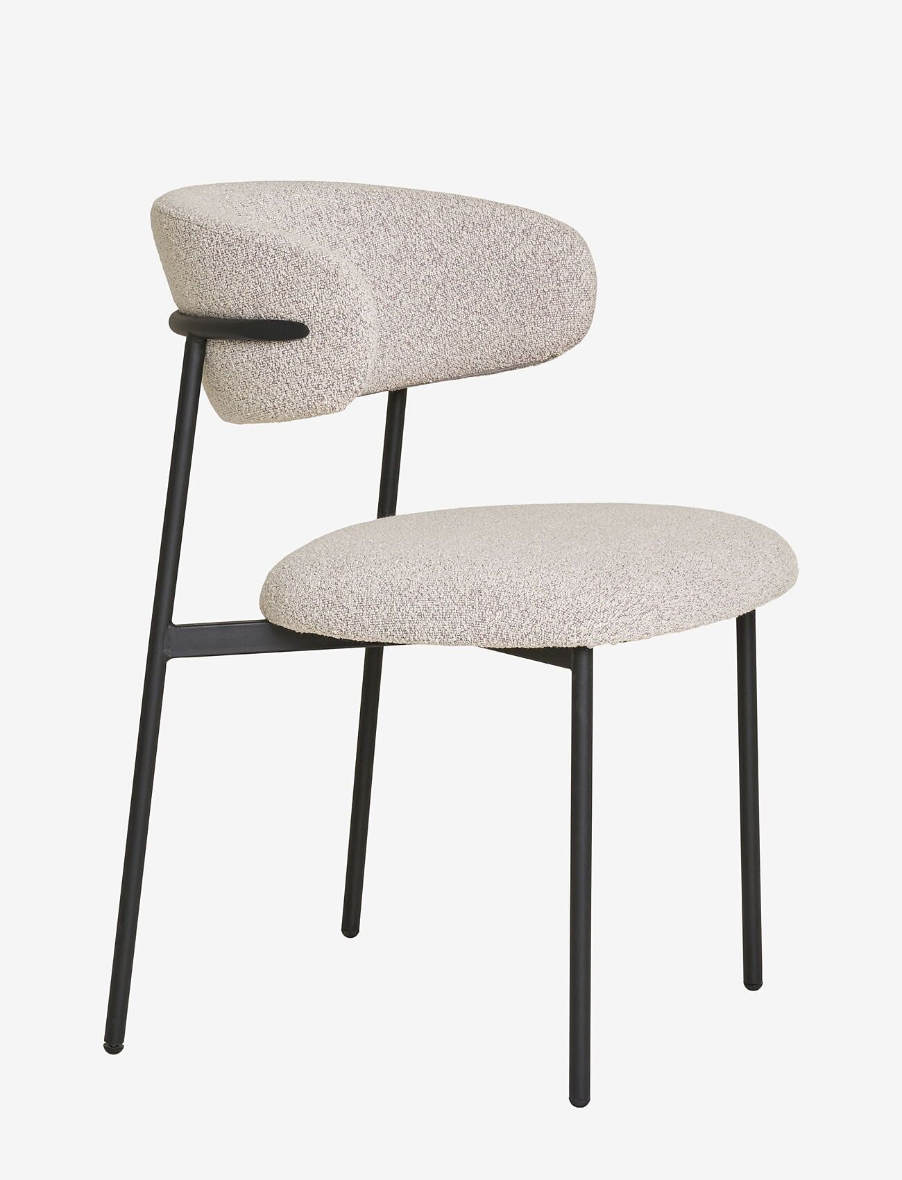 House Nordic - Silla - Dining Chair, bouclé, sand, black legs - køb efter pris - sand - 2