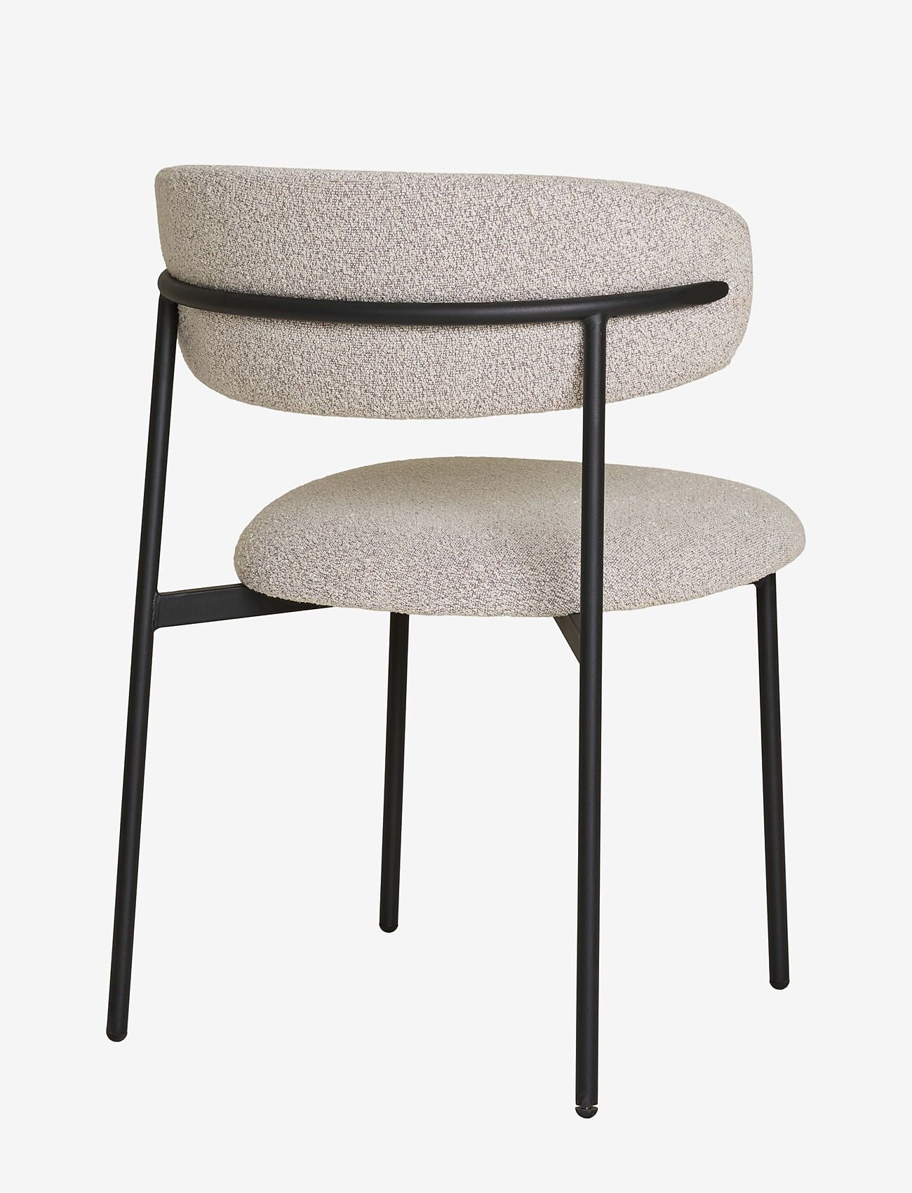 House Nordic - Silla - Dining Chair, bouclé, sand, black legs - køb efter pris - sand - 3