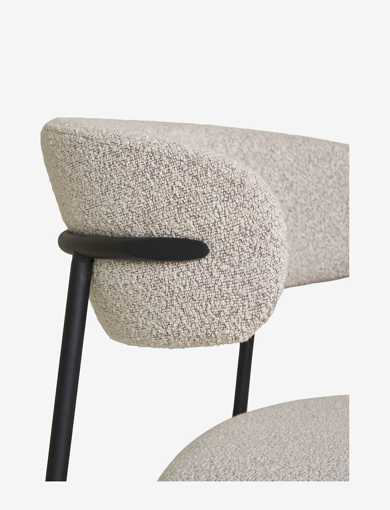 House Nordic - Silla - Dining Chair, bouclé, sand, black legs - køb efter pris - sand - 4