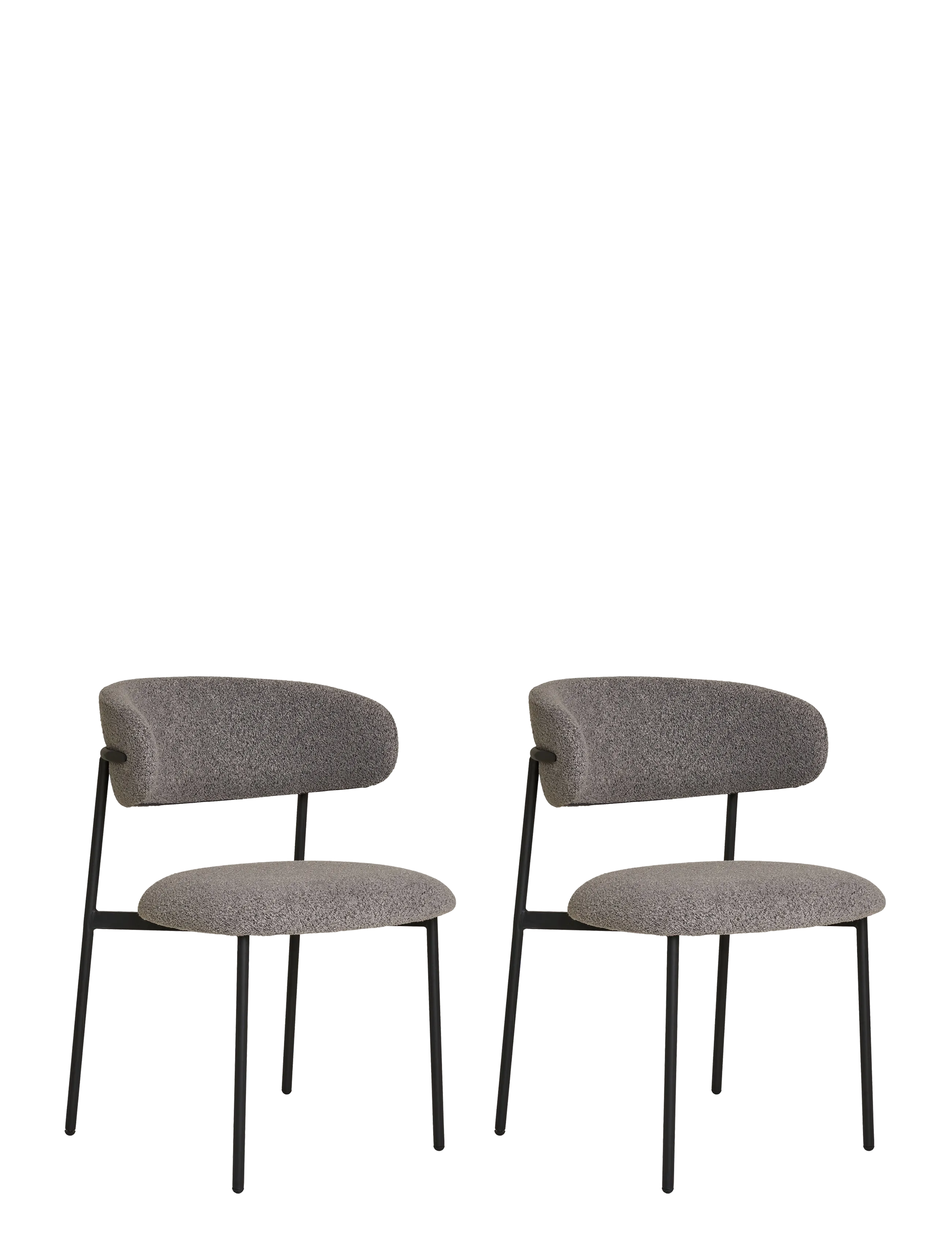 House Nordic Silla - Dining Chair, bouclé - Weihnachtsgeschenke - LIGHT GREY / grey