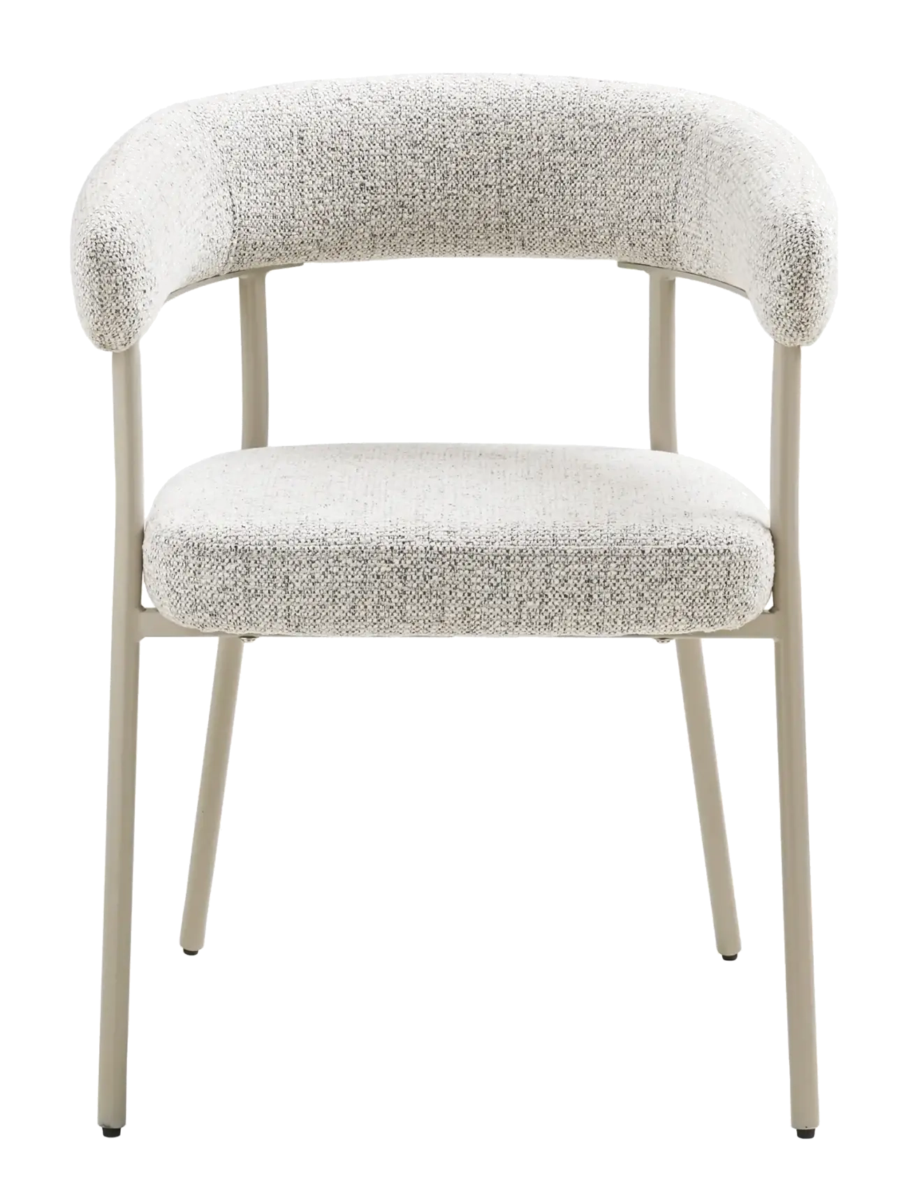 House Nordic - Ylva - Dining chair, bouclé, sand with grey legs - lehnstühle - sand - 2