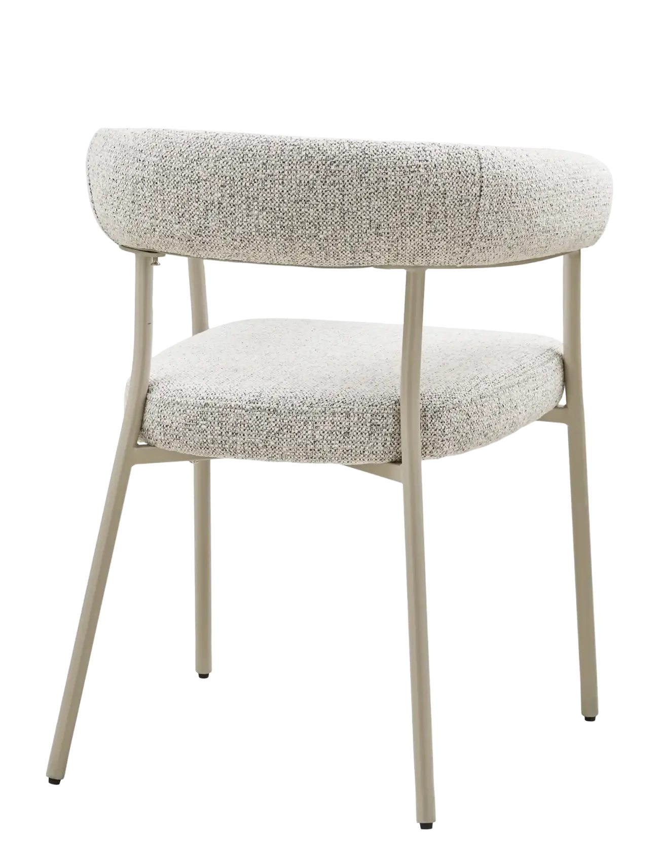 House Nordic - Ylva - Dining chair, bouclé, sand with grey legs - lehnstühle - sand - 4