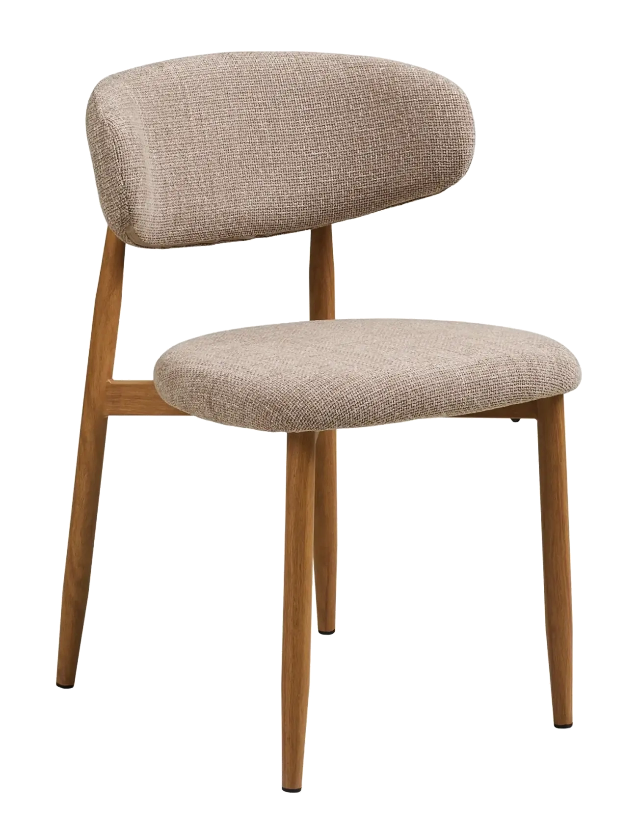 House Nordic - Alva - Dining chair, sand, woodlike legs, oak - sand / natural - 1