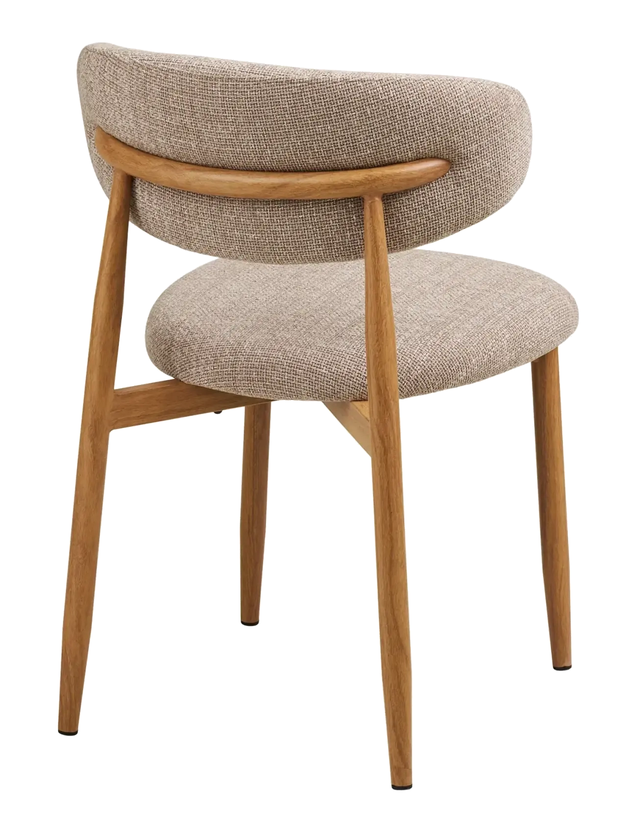 House Nordic - Alva - Dining chair, sand, woodlike legs, oak - sand / natural - 4