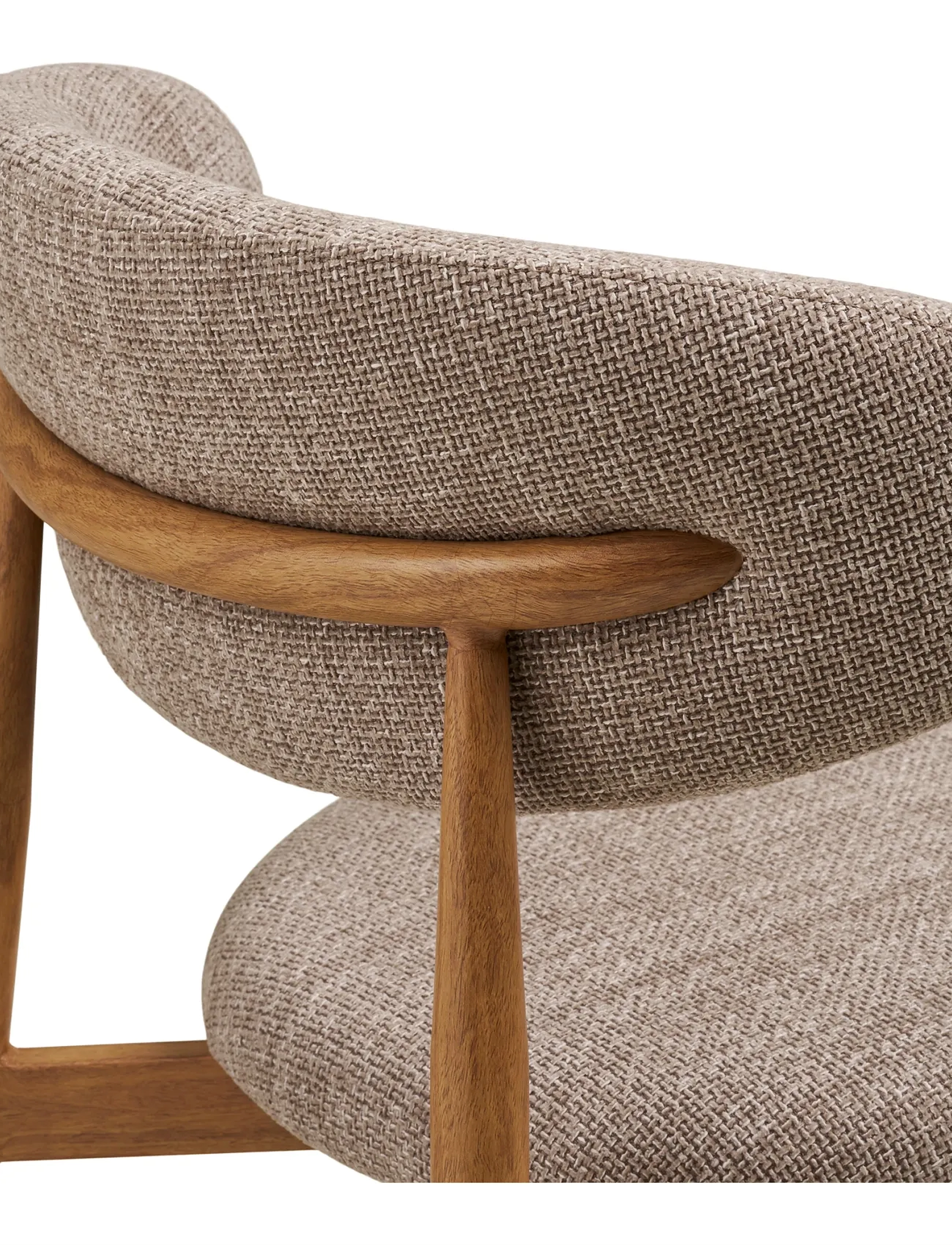 House Nordic - Alva - Dining chair, sand, woodlike legs, oak - sand / natural - 5