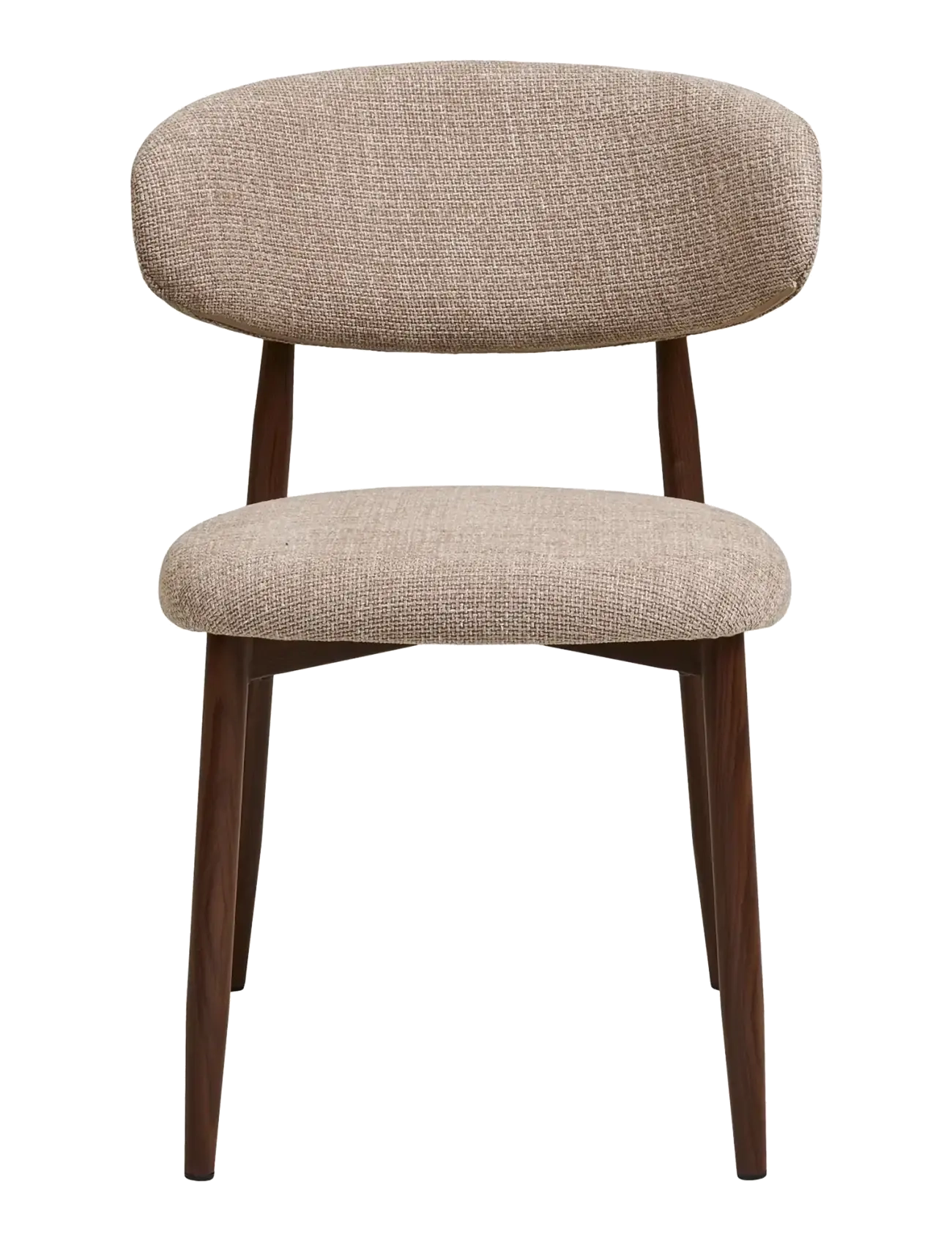 House Nordic - Alva - Dining chair, sand, woodlike legs - stolar - sand / walnut - 2
