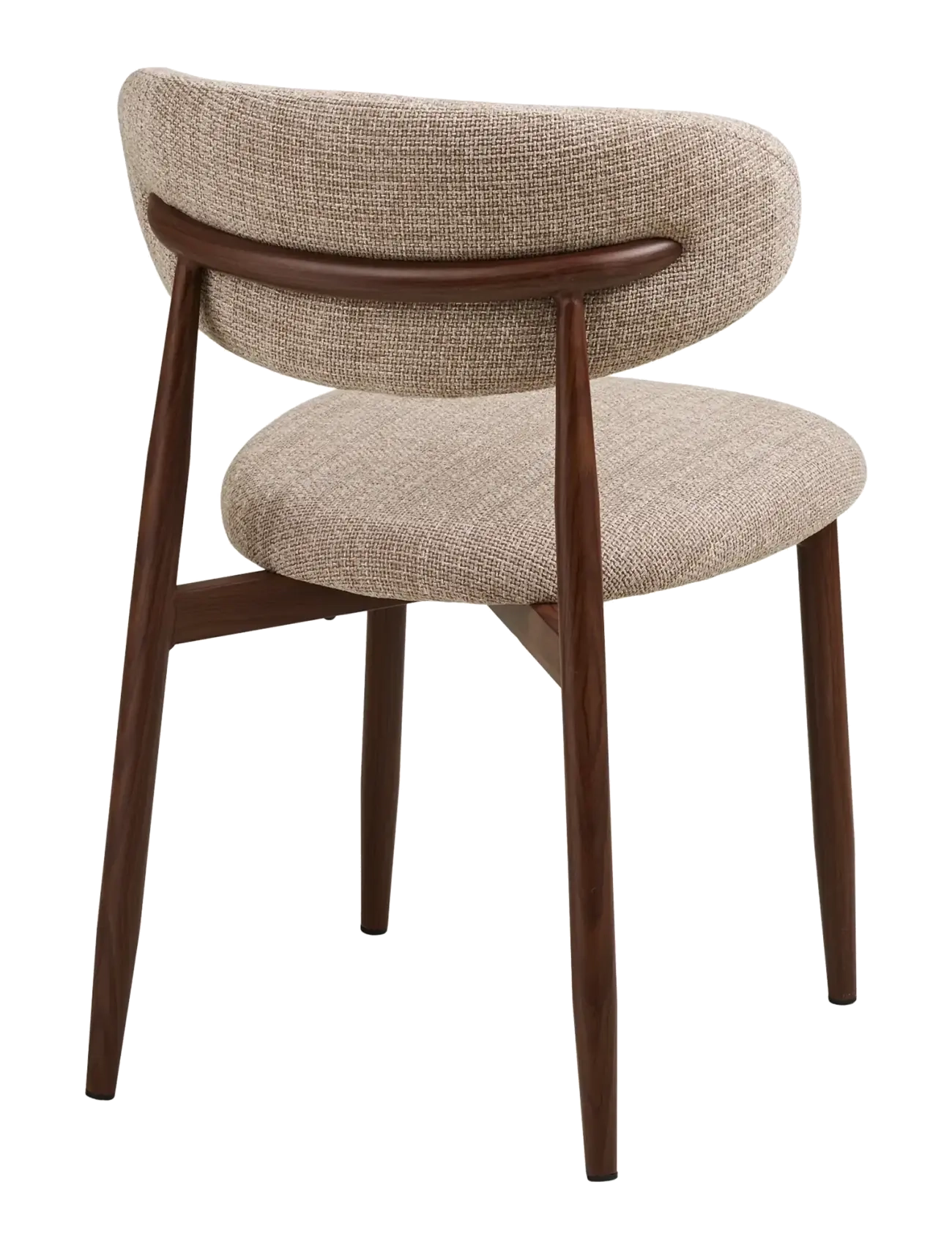 House Nordic - Alva - Dining chair, sand, woodlike legs - stolar - sand / walnut - 3