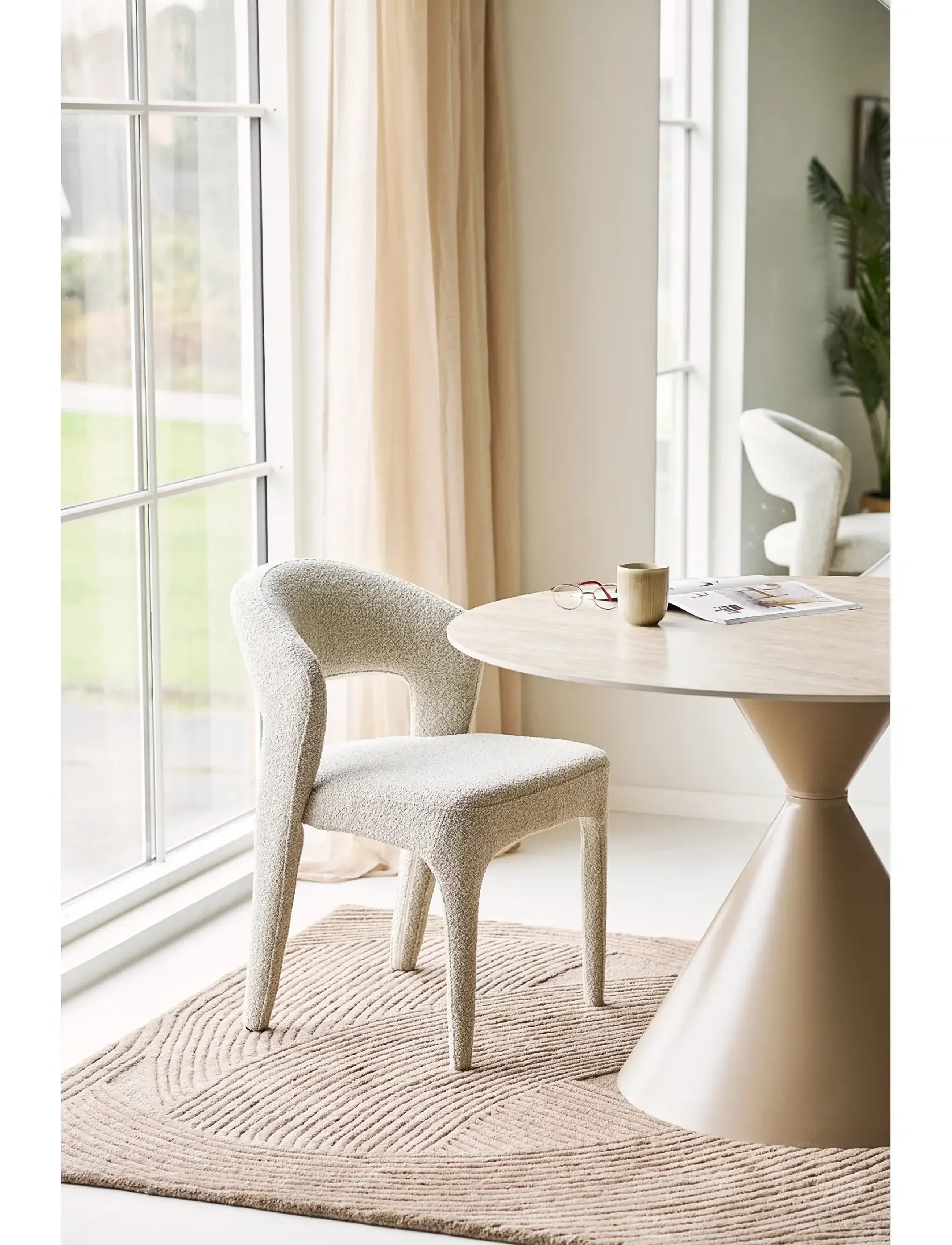 House Nordic Viro, 61X57X79 cm, Beige, Stole Og Skamler > Stole, Unisex