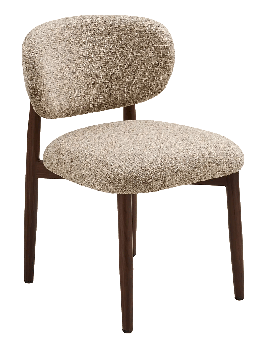 House Nordic - Idun - Dining chair, woodlike legs, - stole - light brown / dark brown - 1