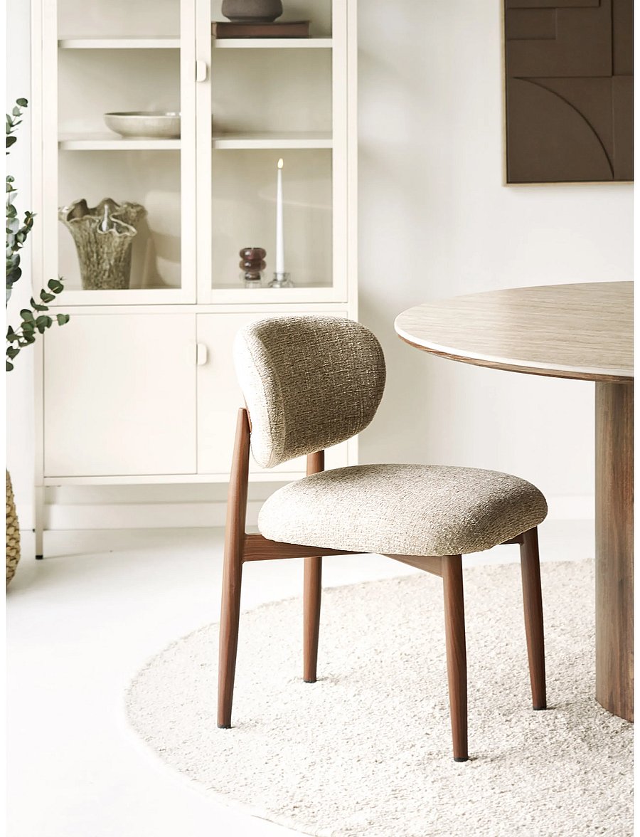 House Nordic - Idun - Dining chair, woodlike legs, - stole - light brown / dark brown - 0