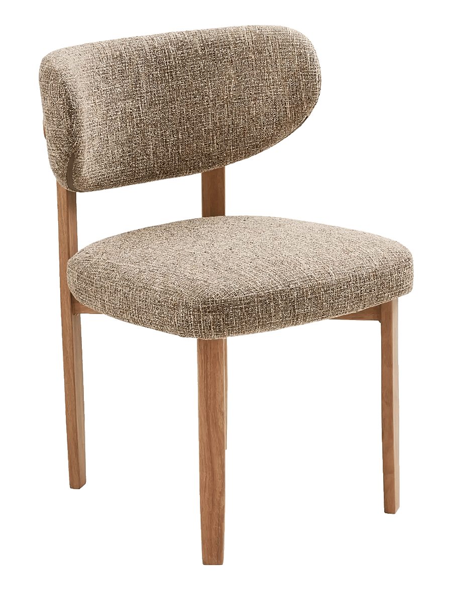 House Nordic - Ronja - Dining chair, woodlike legs, - stole - sand / natural - 1