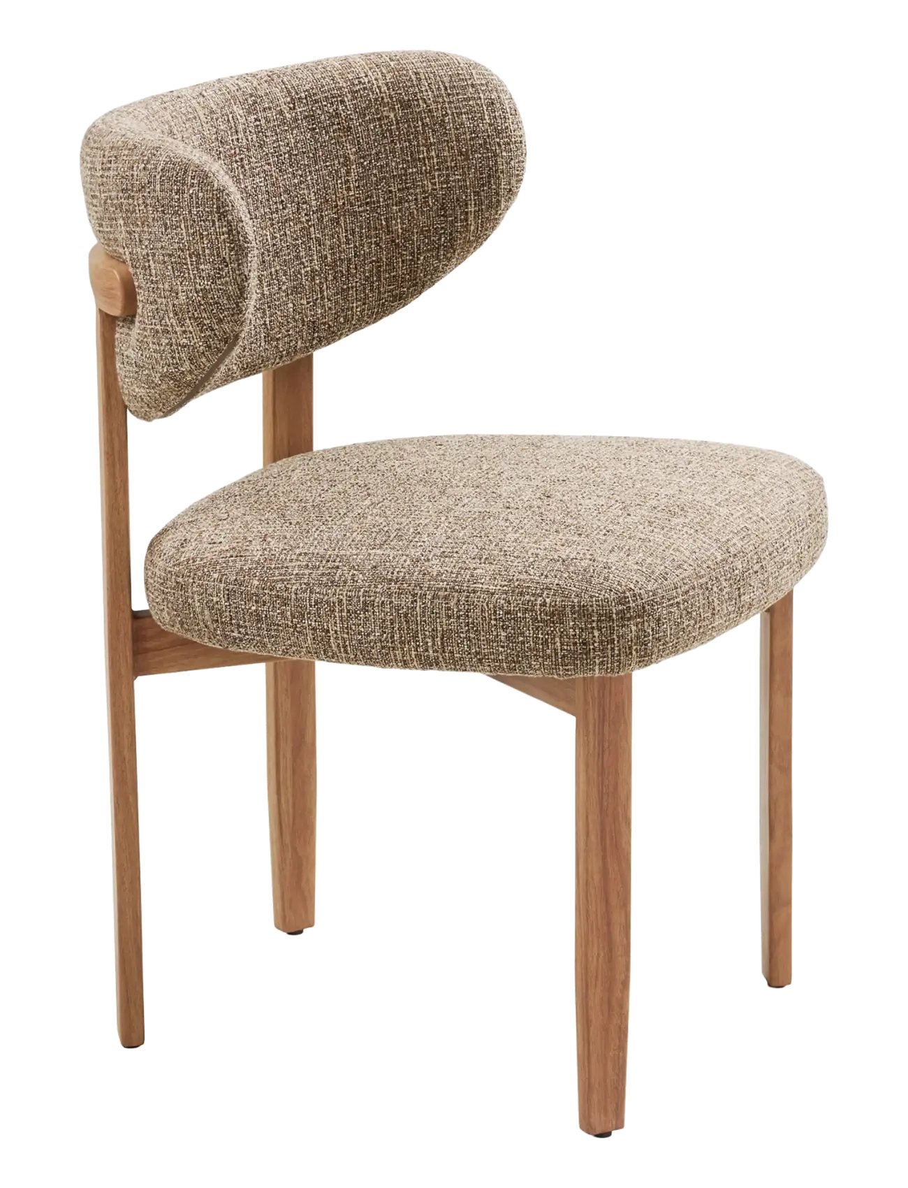House Nordic - Ronja - Dining chair, woodlike legs, - stole - sand / natural - 4