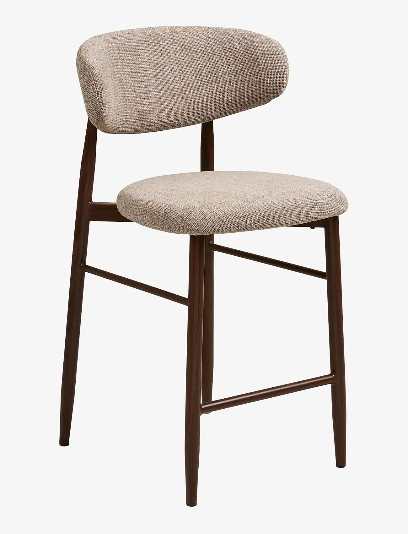 House Nordic - Alva - Counter chair, sand, woodlike legs, walnut - barstolar - sand / walnut - 0