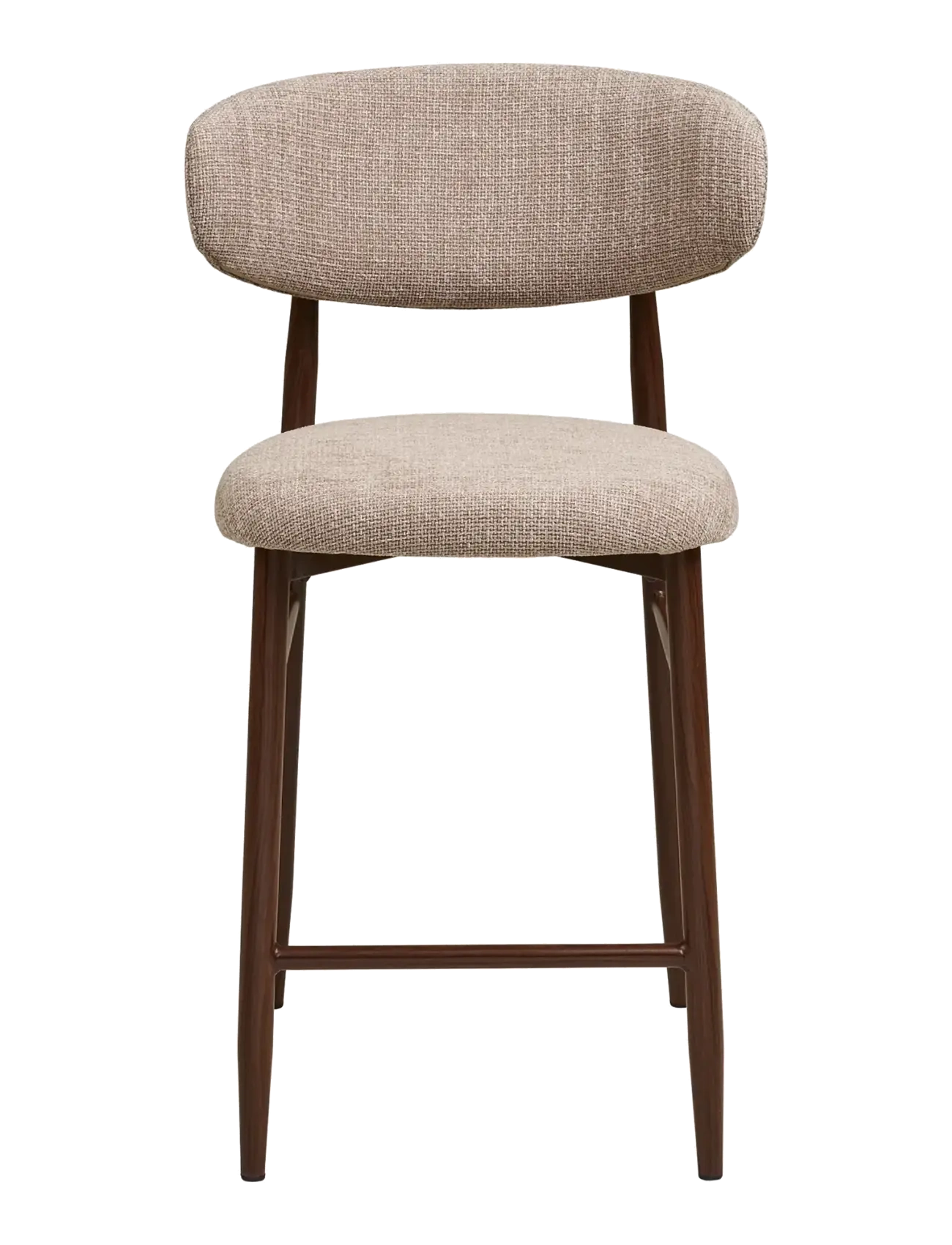 House Nordic - Alva - Counter chair, sand, woodlike legs, walnut - barstole - sand / walnut - 2