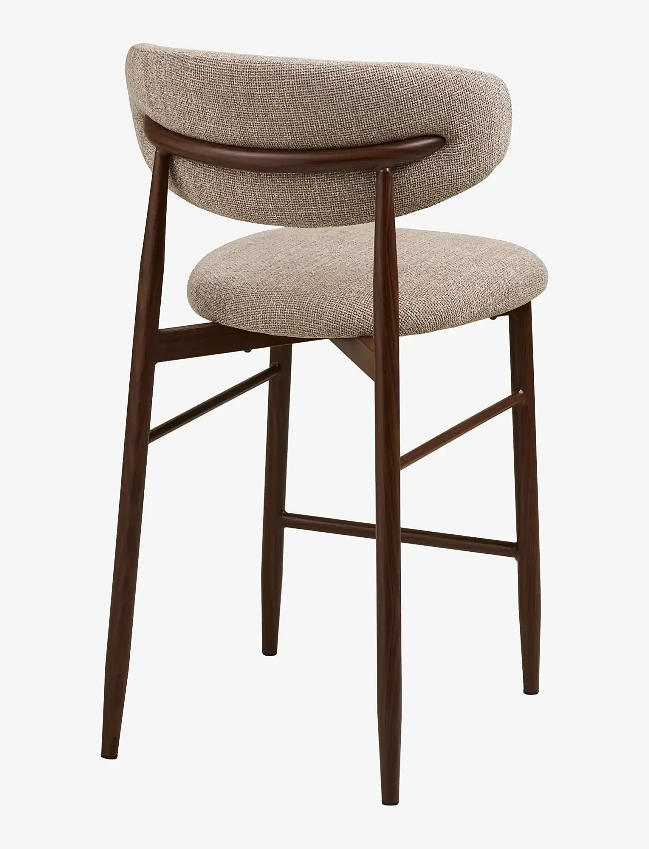House Nordic - Alva - Counter chair, sand, woodlike legs, walnut - barstolar - sand / walnut - 2