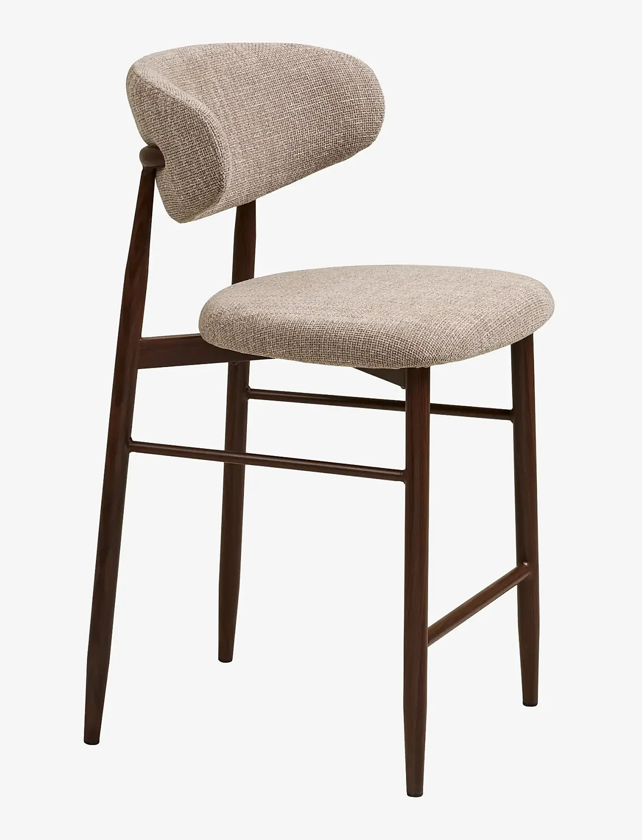 House Nordic - Alva - Counter chair, sand, woodlike legs, walnut - barstolar - sand / walnut - 3