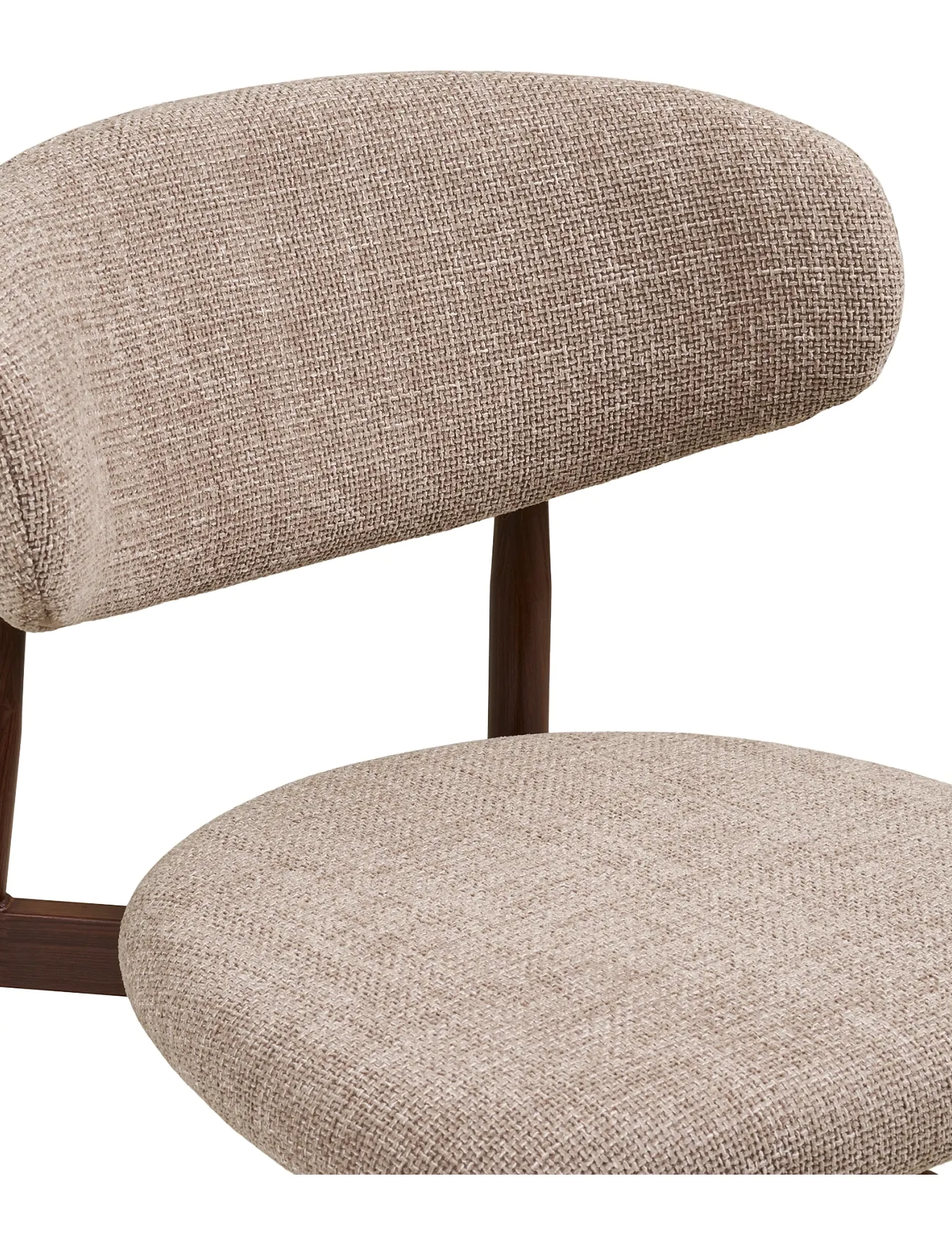 House Nordic - Alva - Counter chair, sand, woodlike legs, walnut - barstole - sand / walnut - 5
