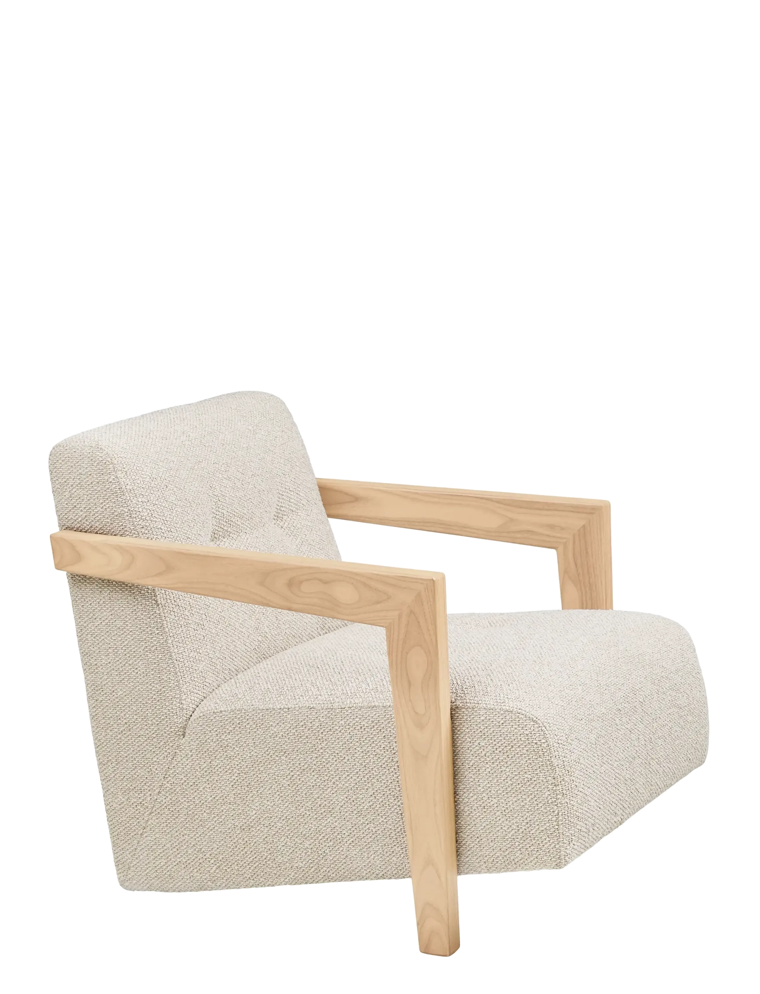 House Nordic - Bera - Lounge chair with armrest, oak, beige - fåtöljer - beige - 2