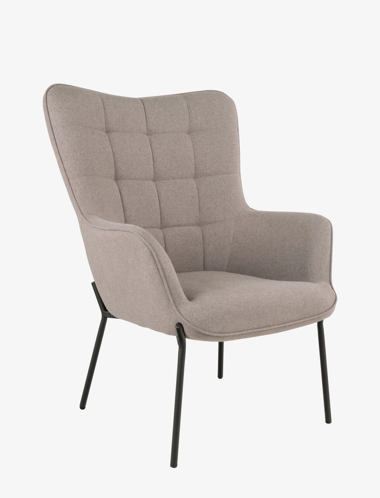 House Nordic Tyra Chair, Stone With Black Legs, Lænestol, Grå, Str: ONE SIZE