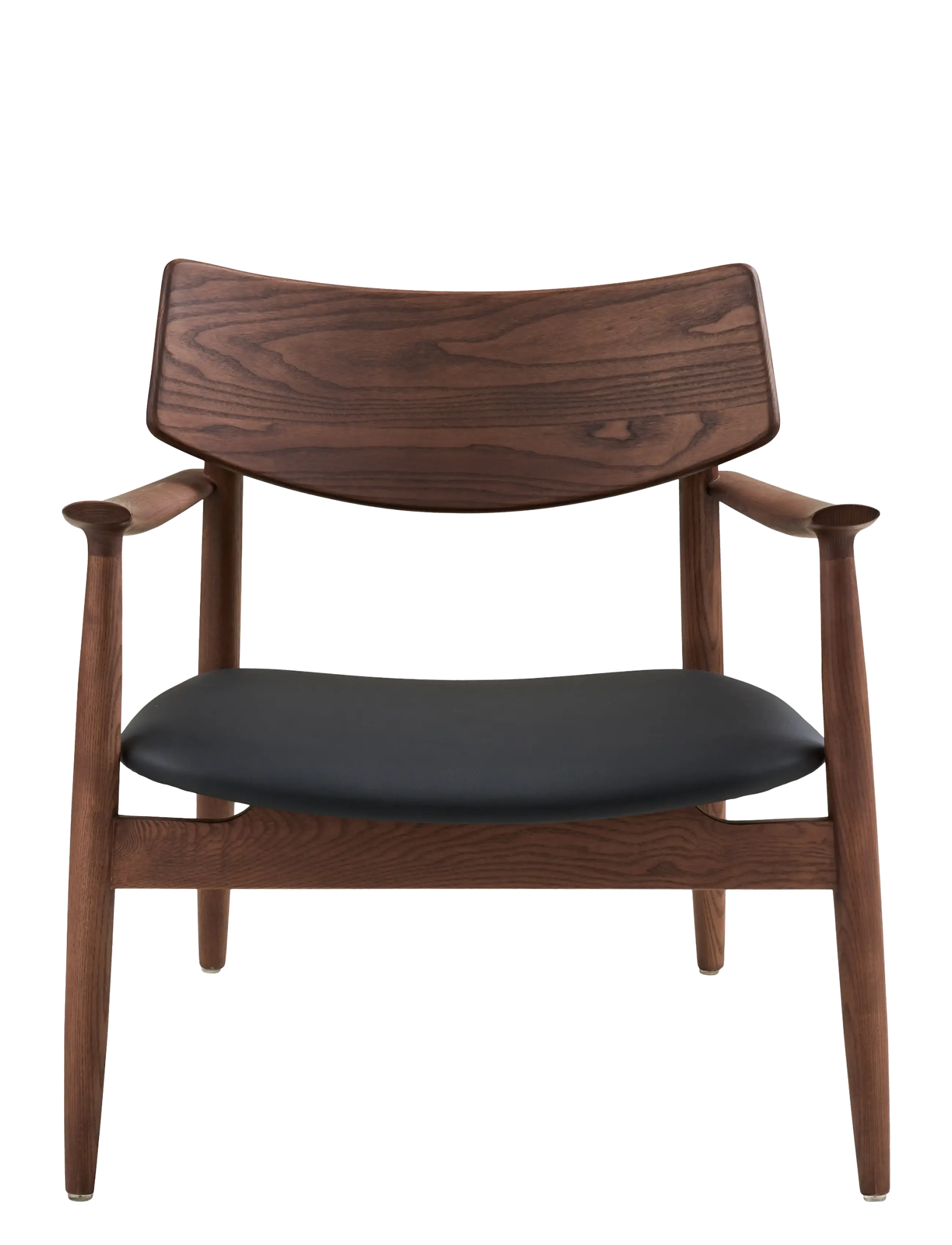 House Nordic - Freja - Lounge chair, ash wood/PU seat - fåtöljer - dark brown / black - 2