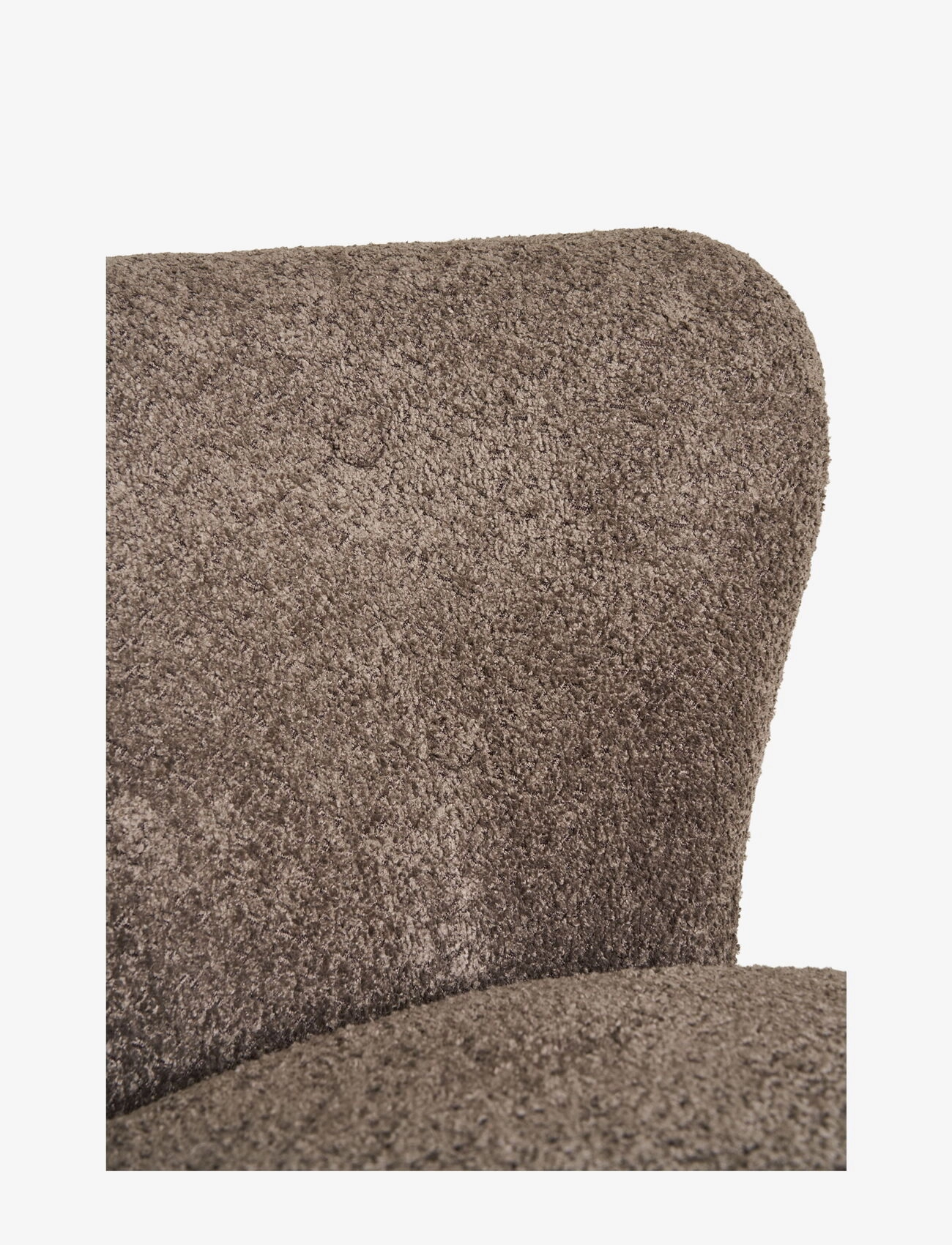 House Nordic - Vea - Lounge chair, bouclé, brown/black - stólar - brown - 5