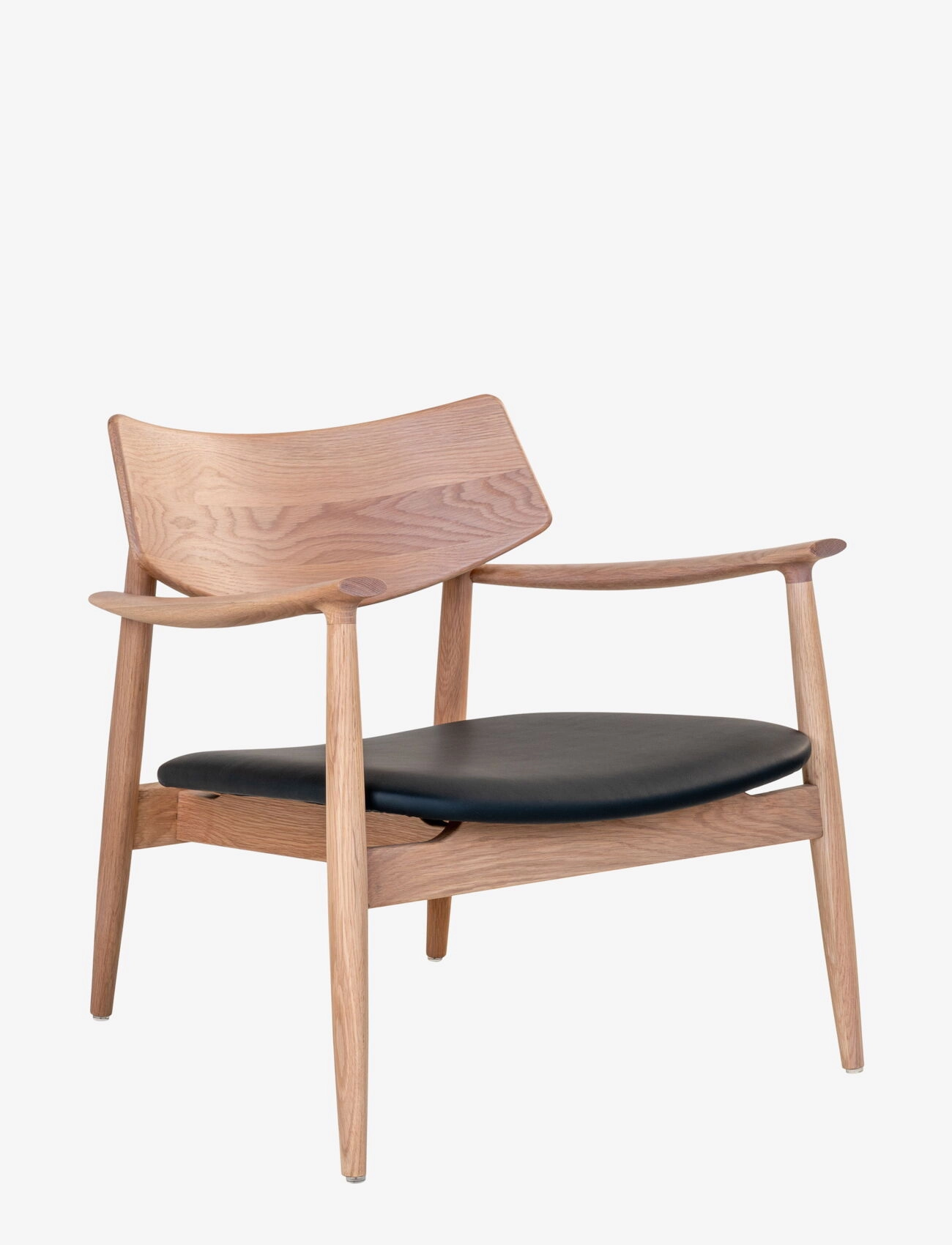 House Nordic Lova - Lounge Chair, oak/PU cushion, natural/black - Stole & Skamler - NATURAL / BLACK / beige
