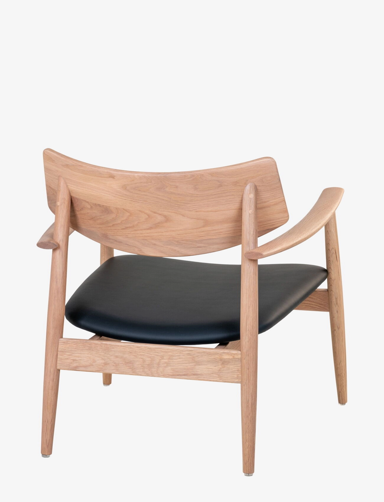 House Nordic - Lova - Lounge Chair, oak/PU cushion, natural/black - köp efter pris - natural / black - 4