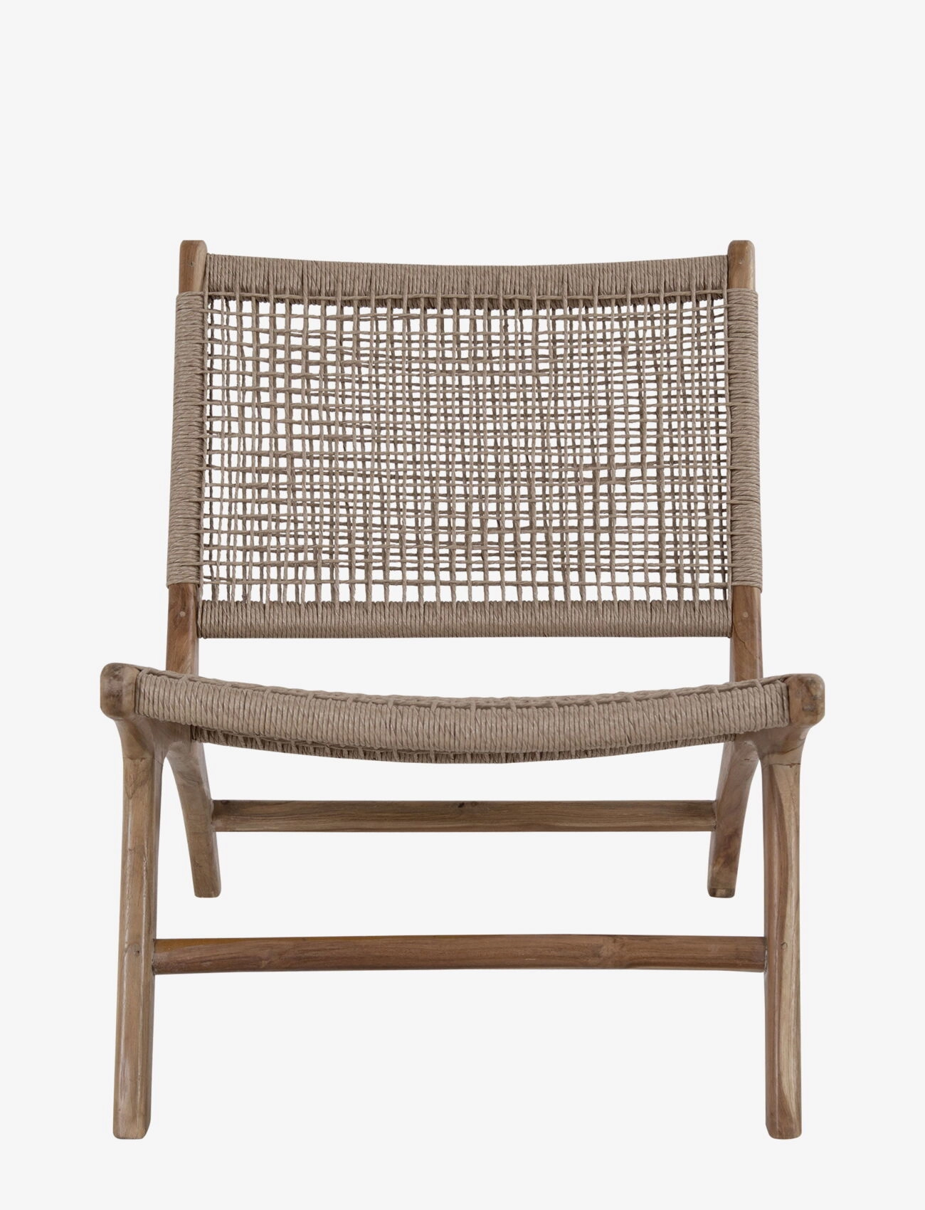 House Nordic - Thea - Chair in polyrattan, nature with teak wood legs - lænestole - natural - 2