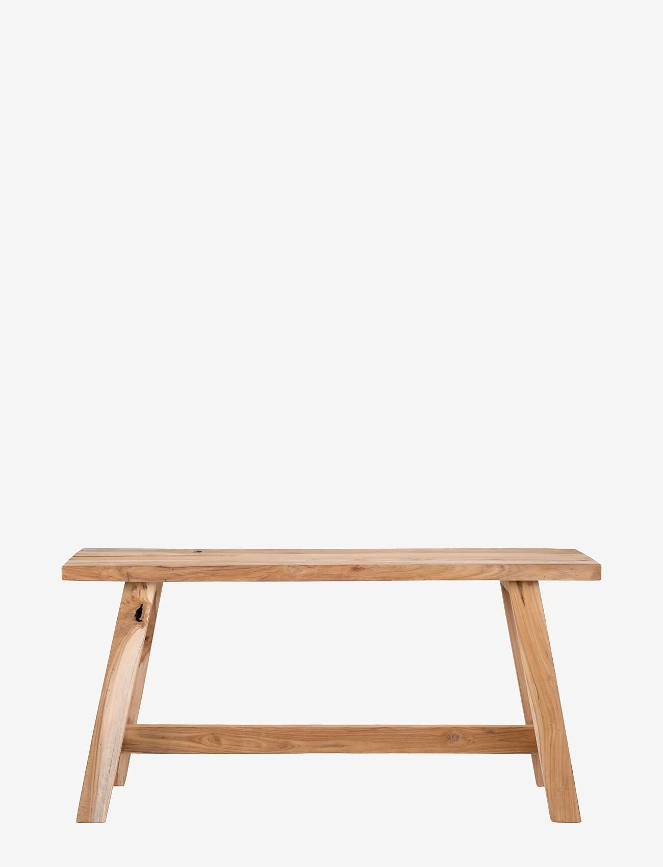 House Nordic - Faya - Bench, teak, nature, 90x25x45 cm - natural - 1