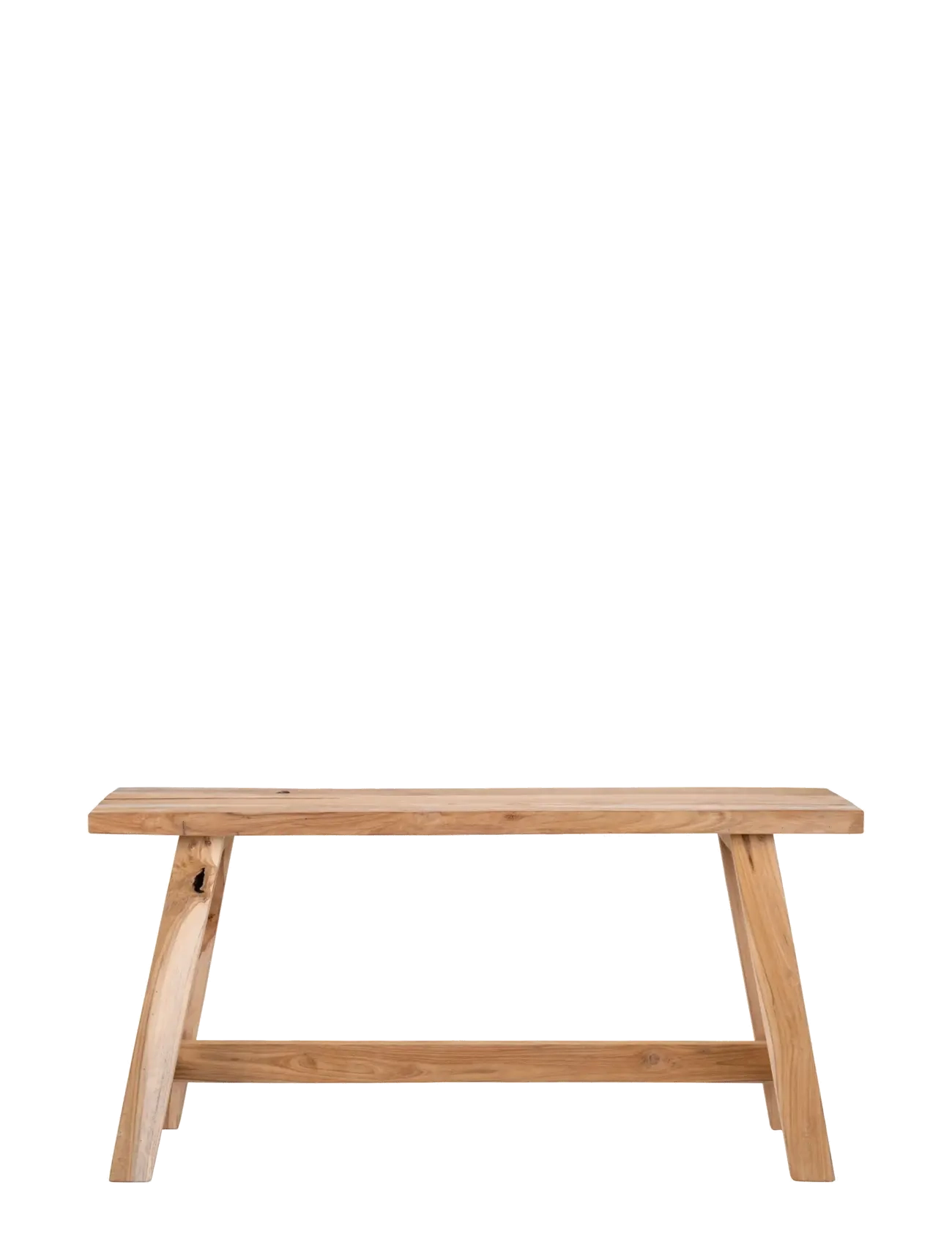 House Nordic - Faya - Bench, teak, nature, 90x25x45 cm - tabourets et bancs - natural - 1