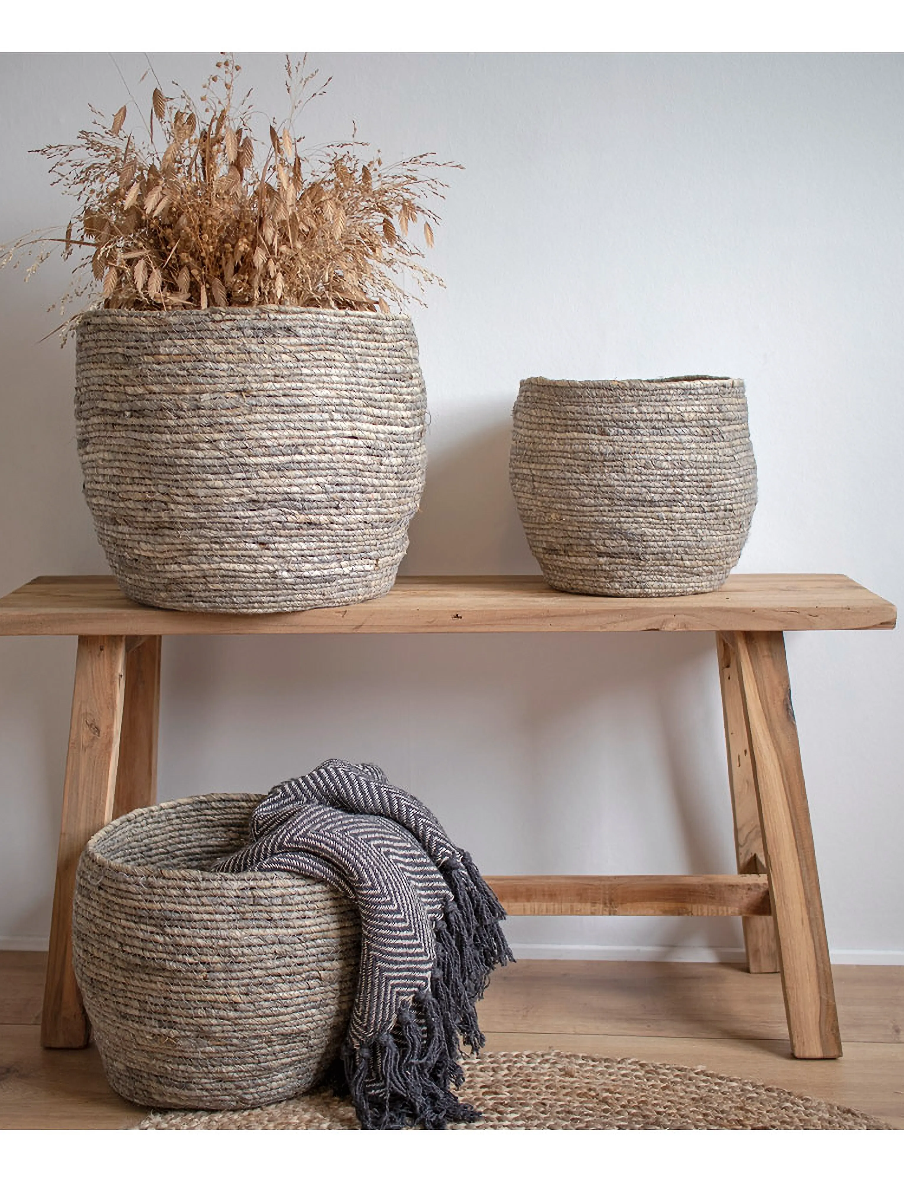 House Nordic - Faya - Bench, teak, nature, 90x25x45 cm - tabourets et bancs - natural - 5