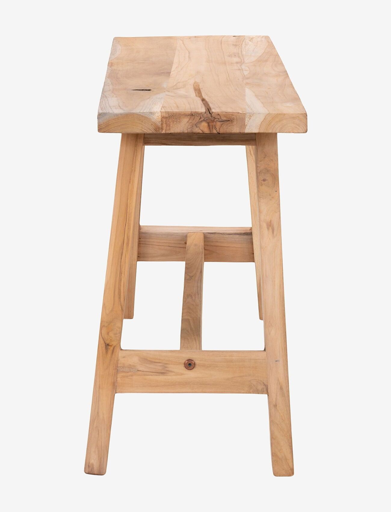 House Nordic - Faya - Bench, teak, nature, 90x25x45 cm - natural - 2