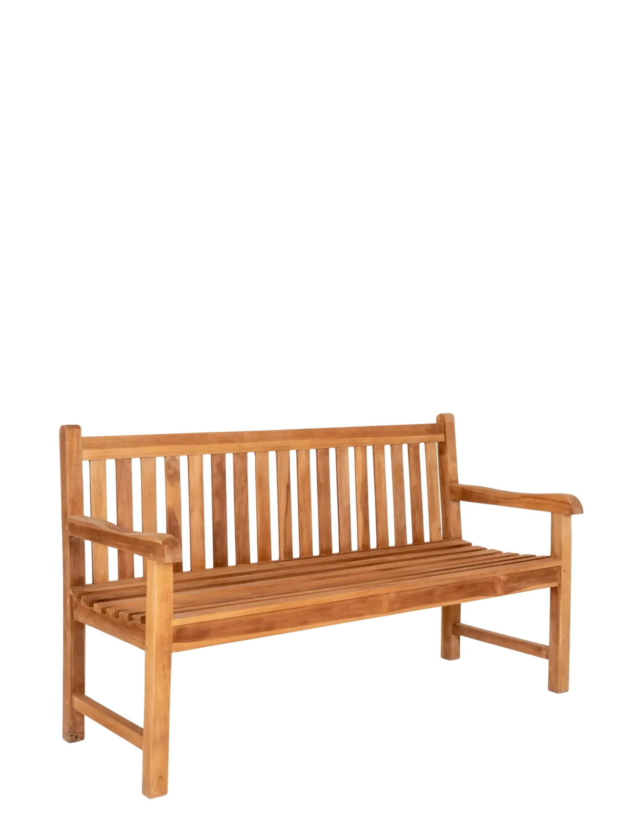 House Nordic - Sanna - Bench, teak, nature, 150x62x92 cm - taburetter og bænke - natural - 2