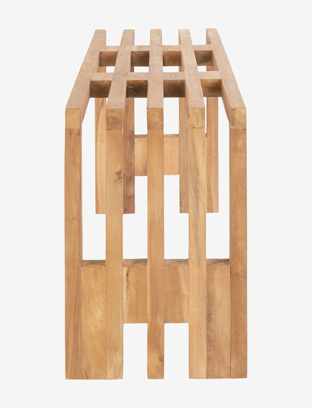 House Nordic - Elina - Bench, teak, nature, 90x30x49 cm - osta hinna alusel - natural - 3