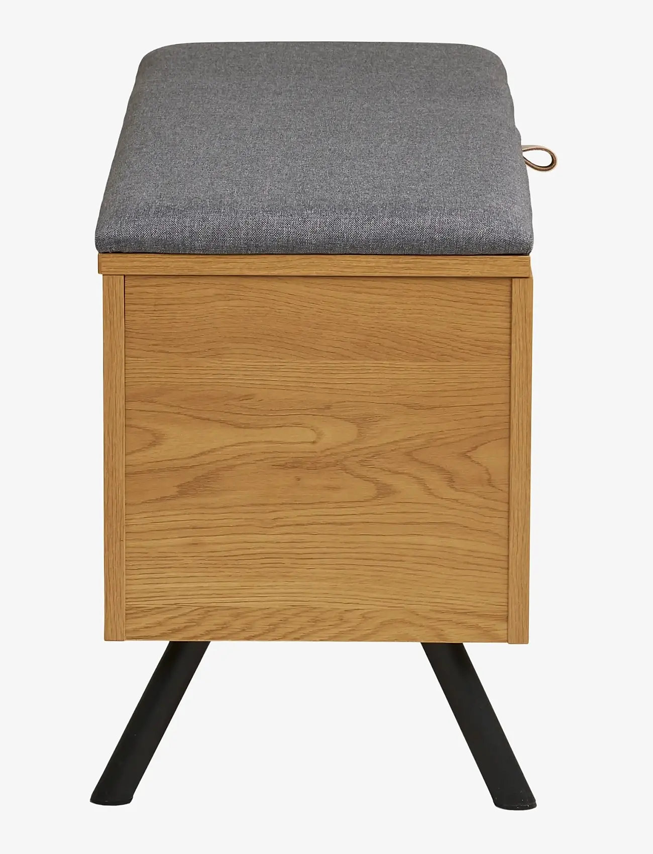 House Nordic - Bjørk - Bench with storage, oak look, 92x33x48 cm - toolid ja pingid - natural - 5