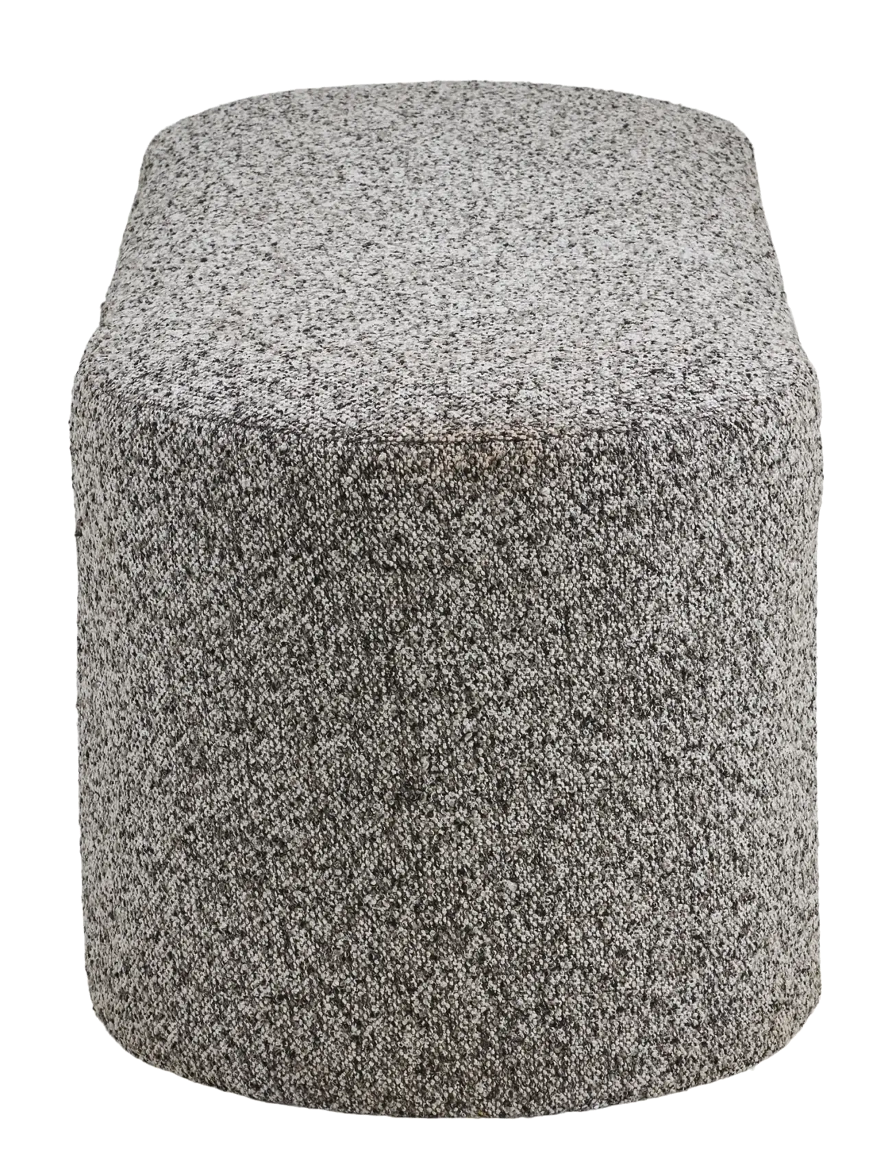 House Nordic - Wilma - Bench, bouclé, - taburetter og bænke - black / white - 2