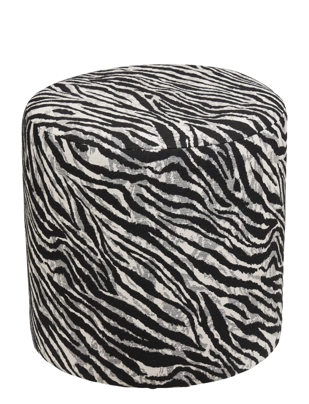 House Nordic Kamma - Pouf, jacquard, - House Nordic - BLACK / WHITE / multi