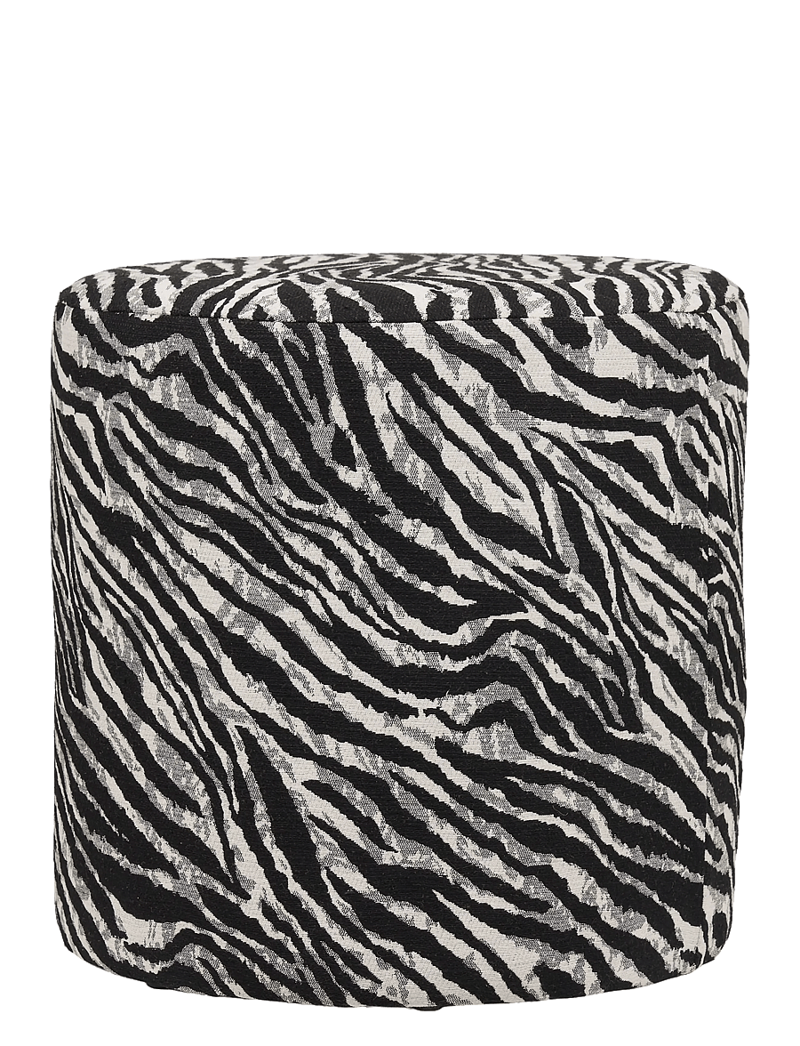 House Nordic - Kamma - Pouf, jacquard, - kott-toolid - black / white - 2