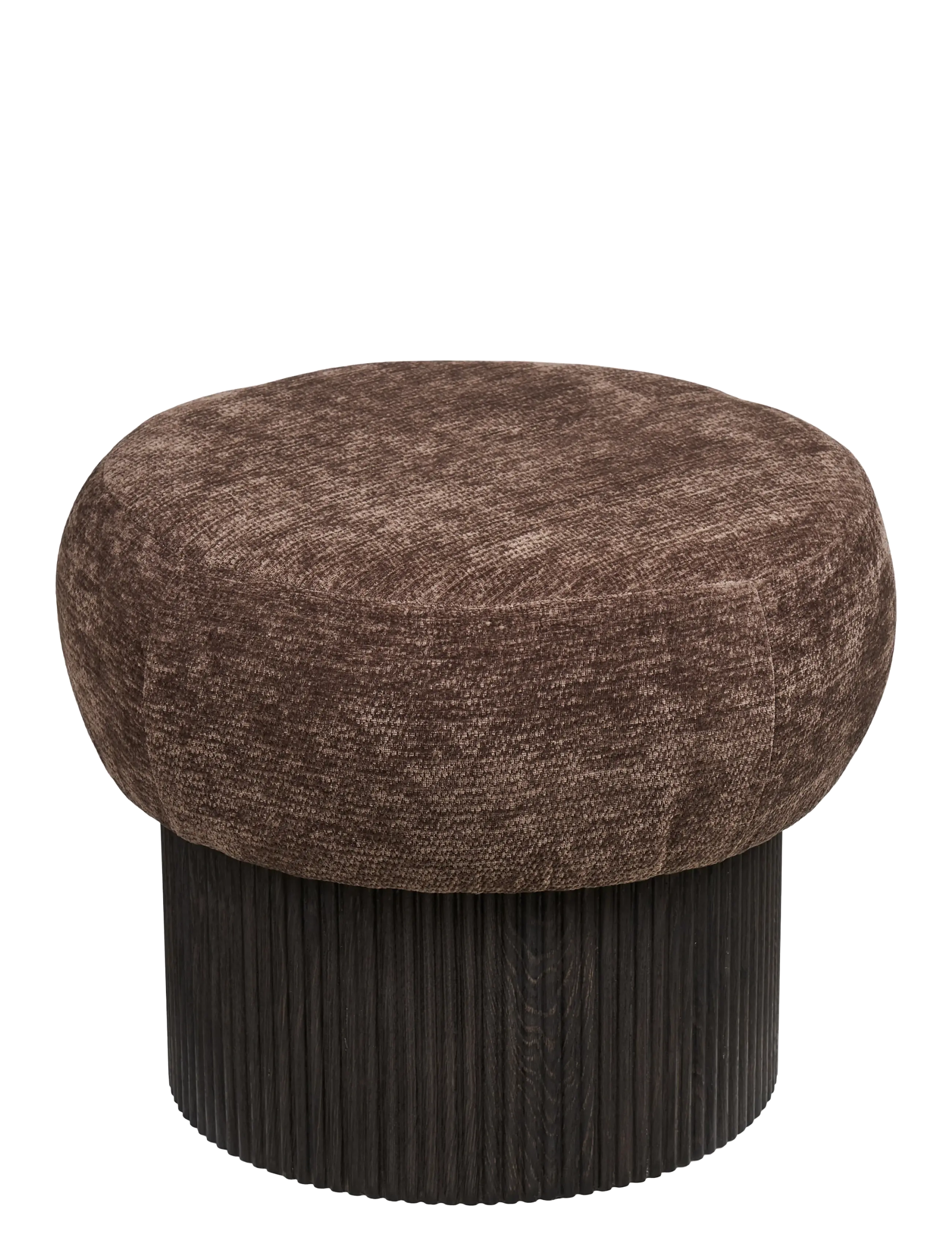 House Nordic Tora - Pouf, chenille lid, - Vaata kõiki - DARK BROWN / brown