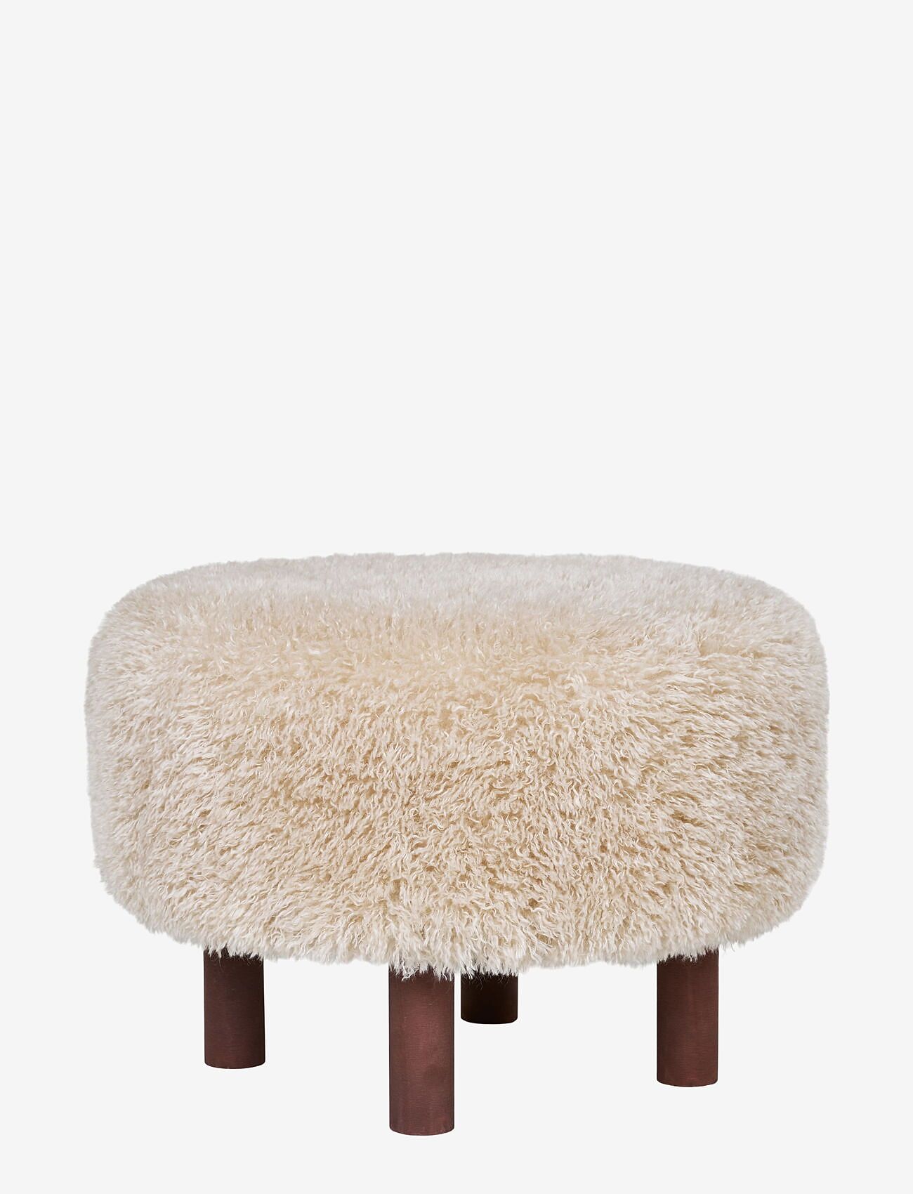 House Nordic - Bina - Pouf, light brown ø50x33 cm - toolid ja pingid - light brown - 1