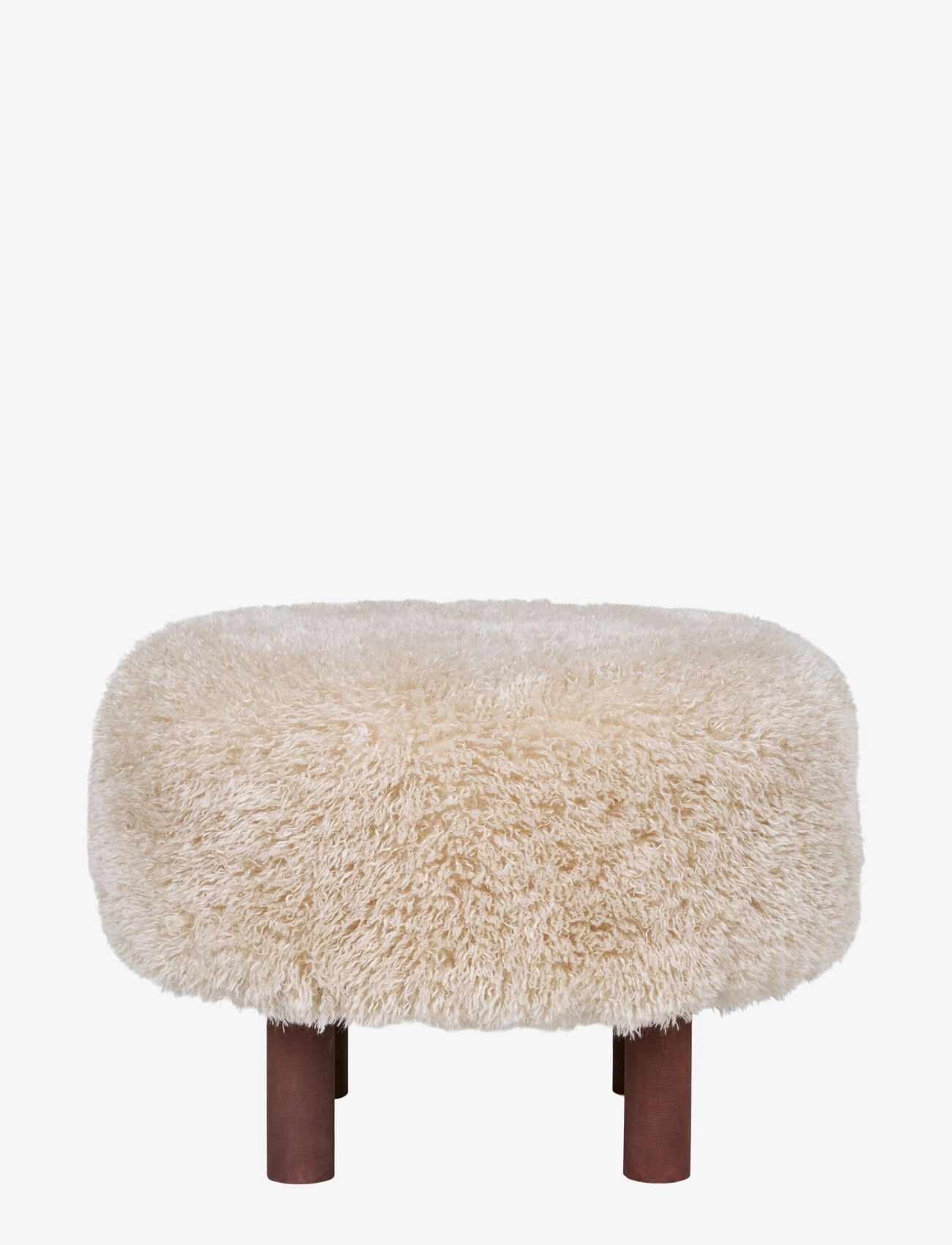 House Nordic - Bina - Pouf, light brown ø50x33 cm - taburetter og bænke - light brown - 2