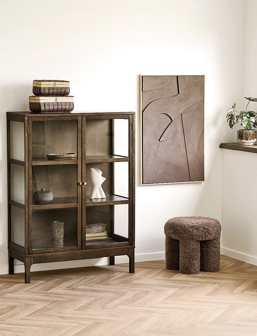 House Nordic - Fenja - Pouf, - kott-toolid - brown - 0