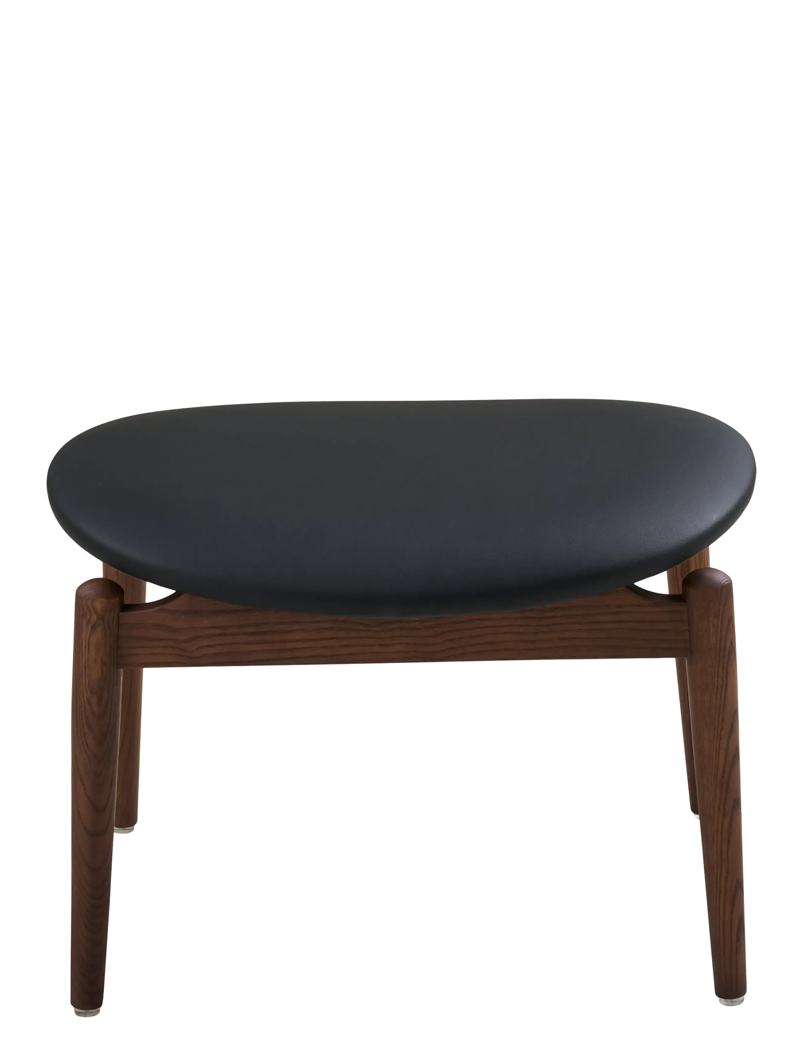 House Nordic - Lova - Footrest, ash wood/PU - taburetter og bænke - dark brown / black - 3