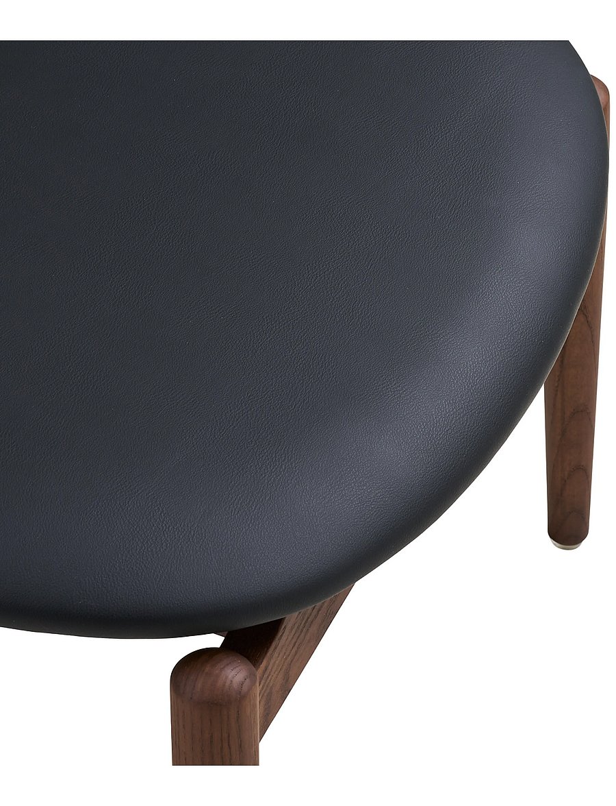 House Nordic - Lova - Footrest, ash wood/PU - hocker & bänke - dark brown / black - 5
