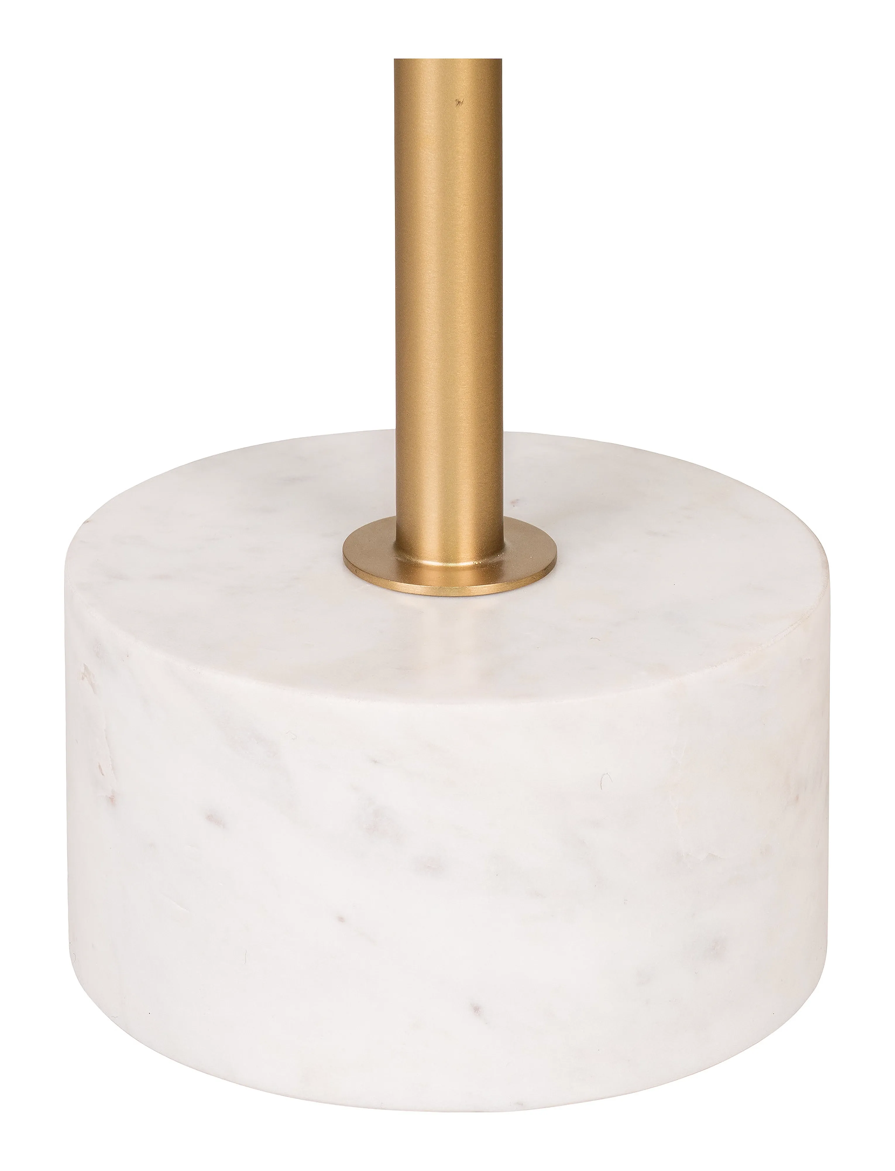 House Nordic - Silja - Side table in brass and marble, Ø51x52 cm - sānu galdiņi un mazie galdiņi - brass / marble - 5