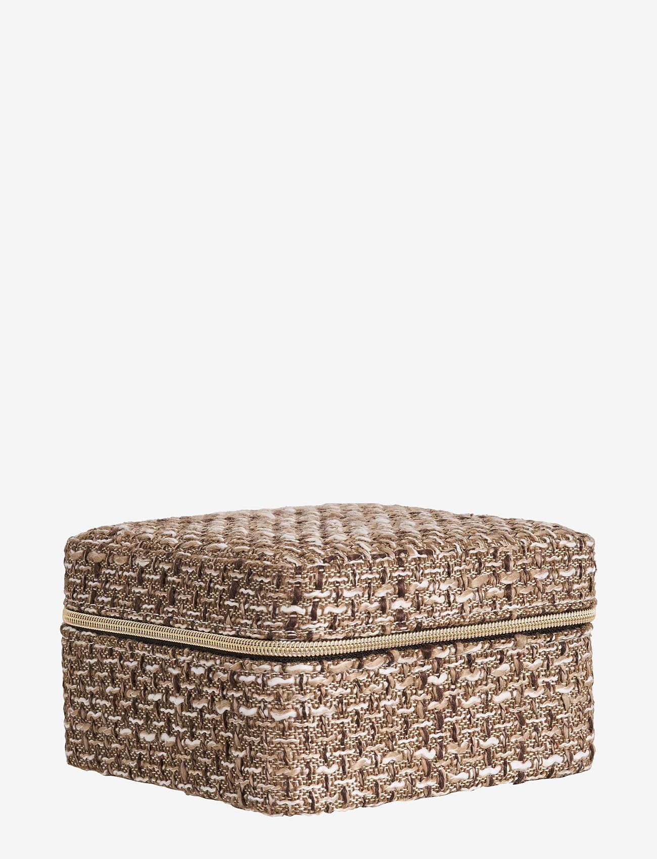House Nordic - Tilde - Jewelry box, brown mix 11x11x6,5 cm - schmuckschatullen - brown mix - 1