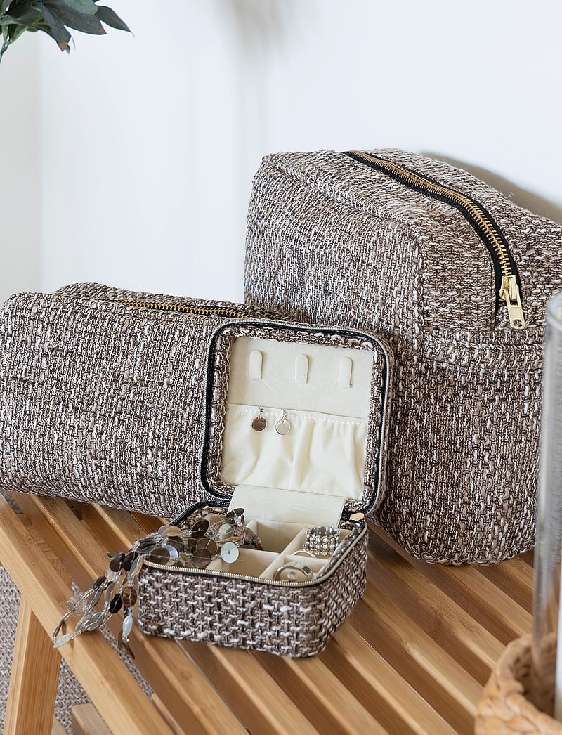 House Nordic - Tilde - Jewelry box, brown mix 11x11x6,5 cm - schmuckschatullen - brown mix - 0