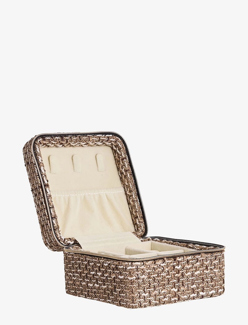 House Nordic - Tilde - Jewelry box, brown mix 11x11x6,5 cm - schmuckschatullen - brown mix - 3