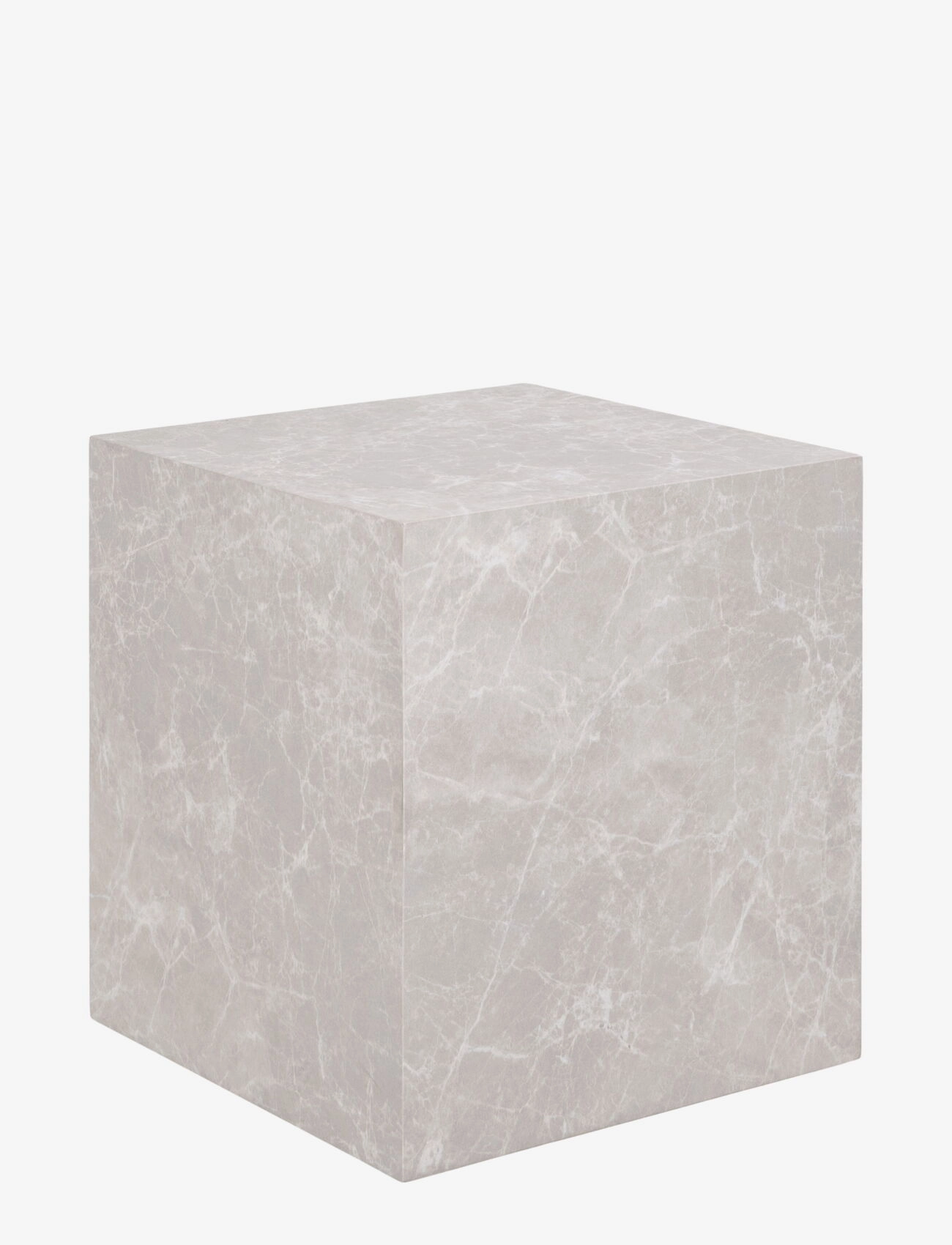 House Nordic Sia Side Table, Marble Look, Beige, 40X40X45 Cm, One Size, Tables, Grau - Tables & Small Homeware